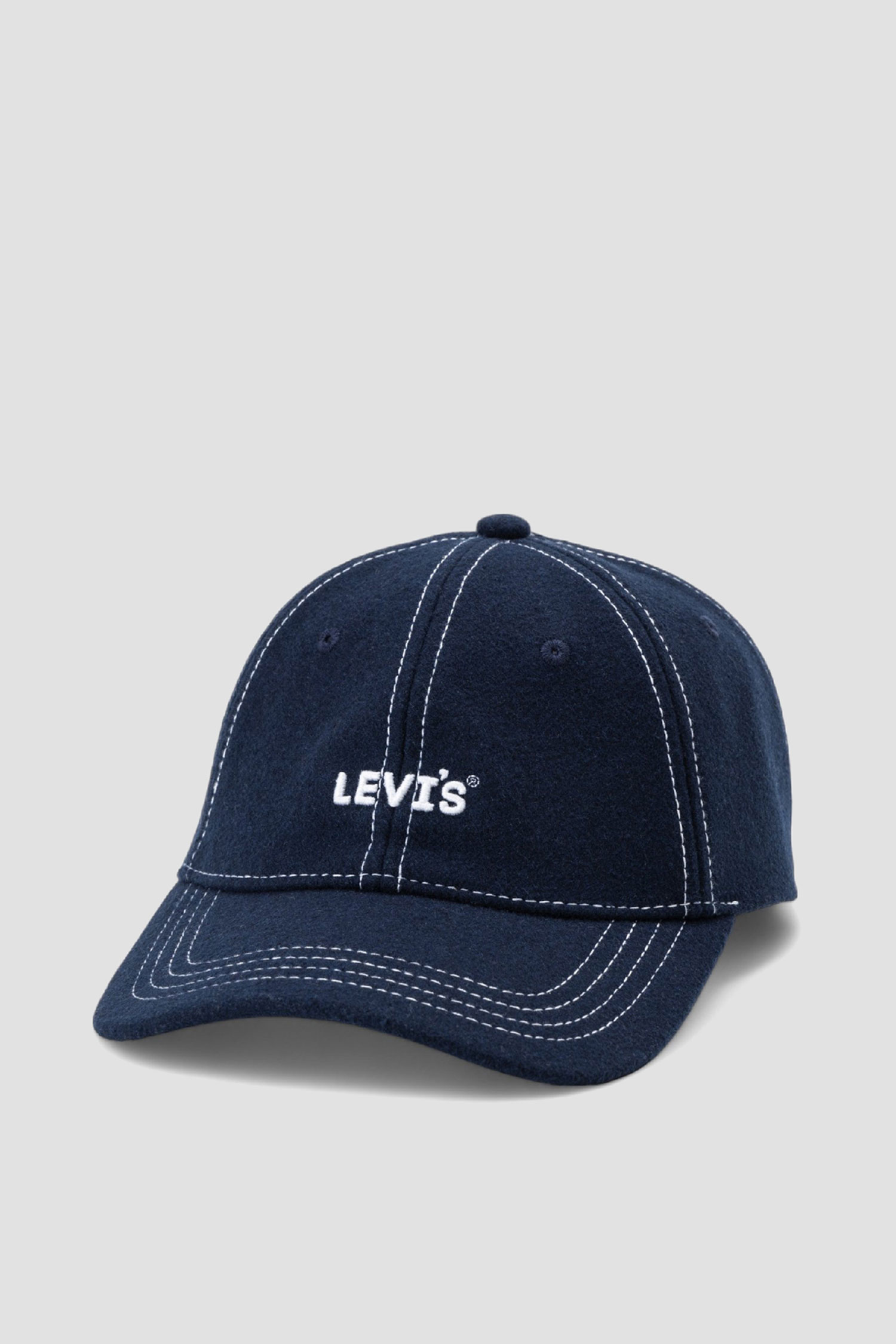 Темно-синяя шерстяная кепка Levi’s® 235695;14.317
