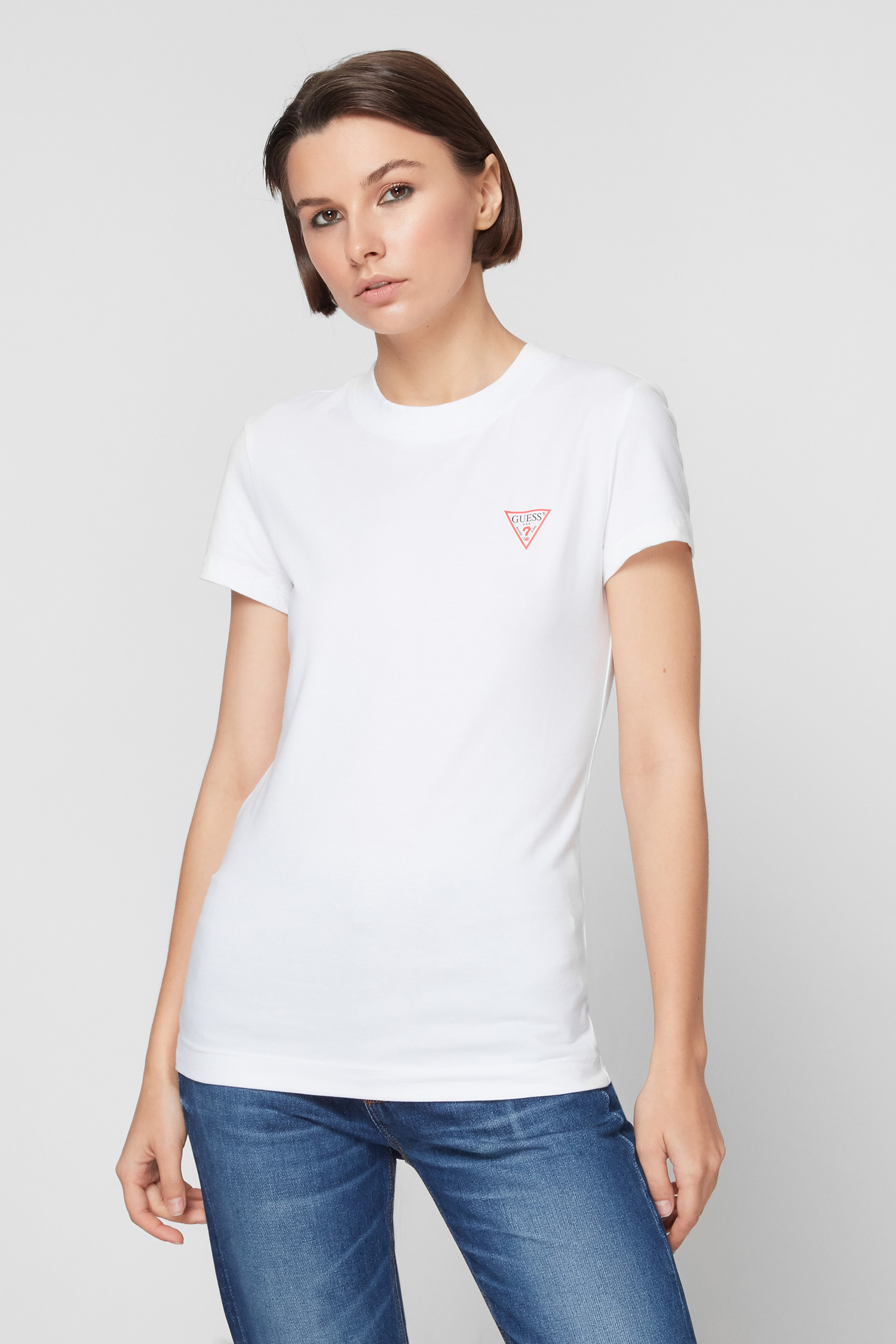 Жіноча біла футболка Guess W1YI0Z.J1311;G011