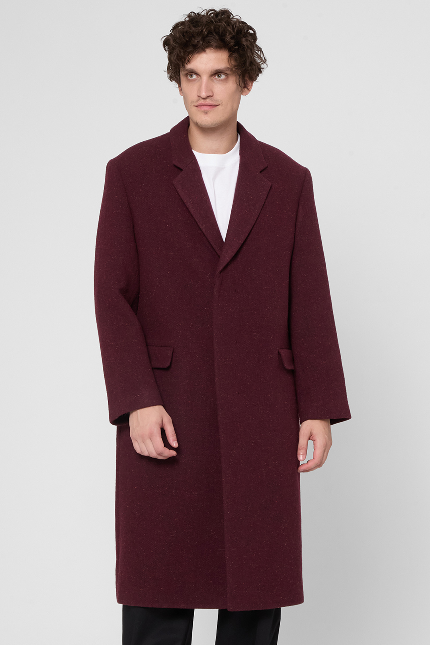Чоловіче бордове пальто HUGO 50549279;602