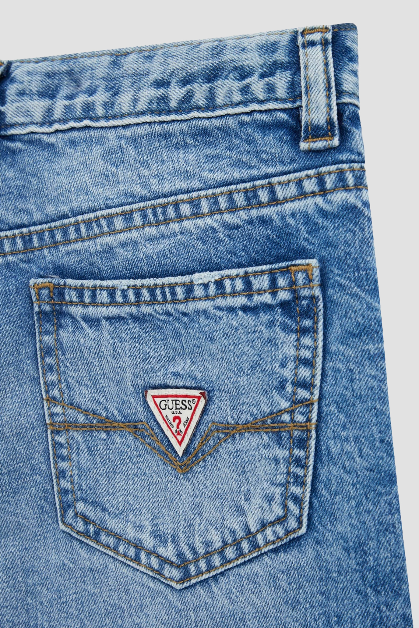 Детские синие джинсовые шорты Guess Kids L5GD00.D41E0;LNWL