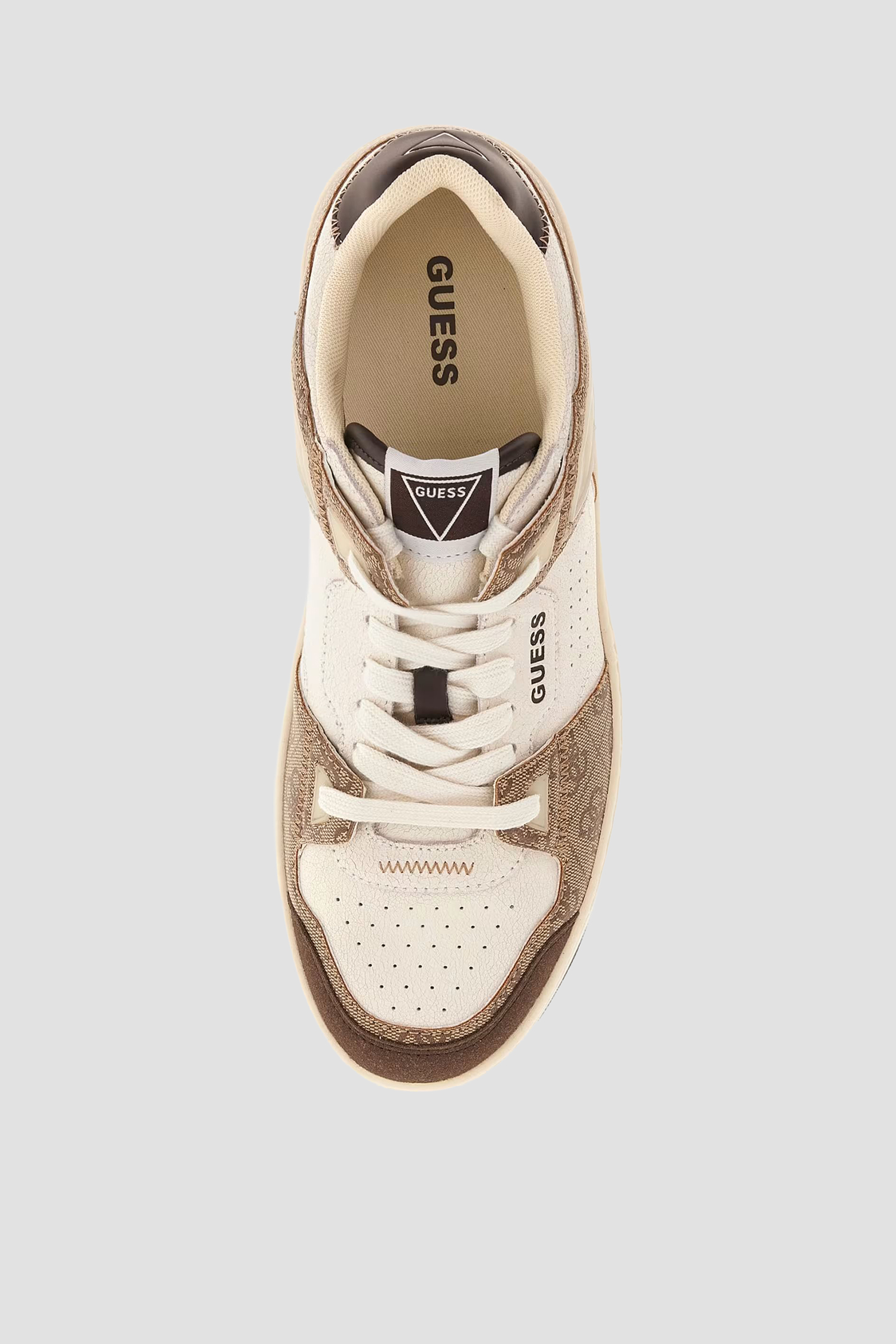 Чоловічі бежеві снікерси Guess FMJVIN.LEL12;WHIBE