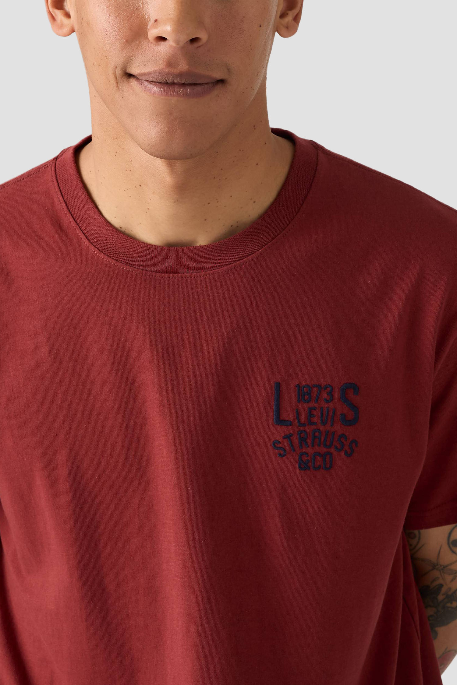 Мужская бордовая футболка Levi’s® 16143;2089