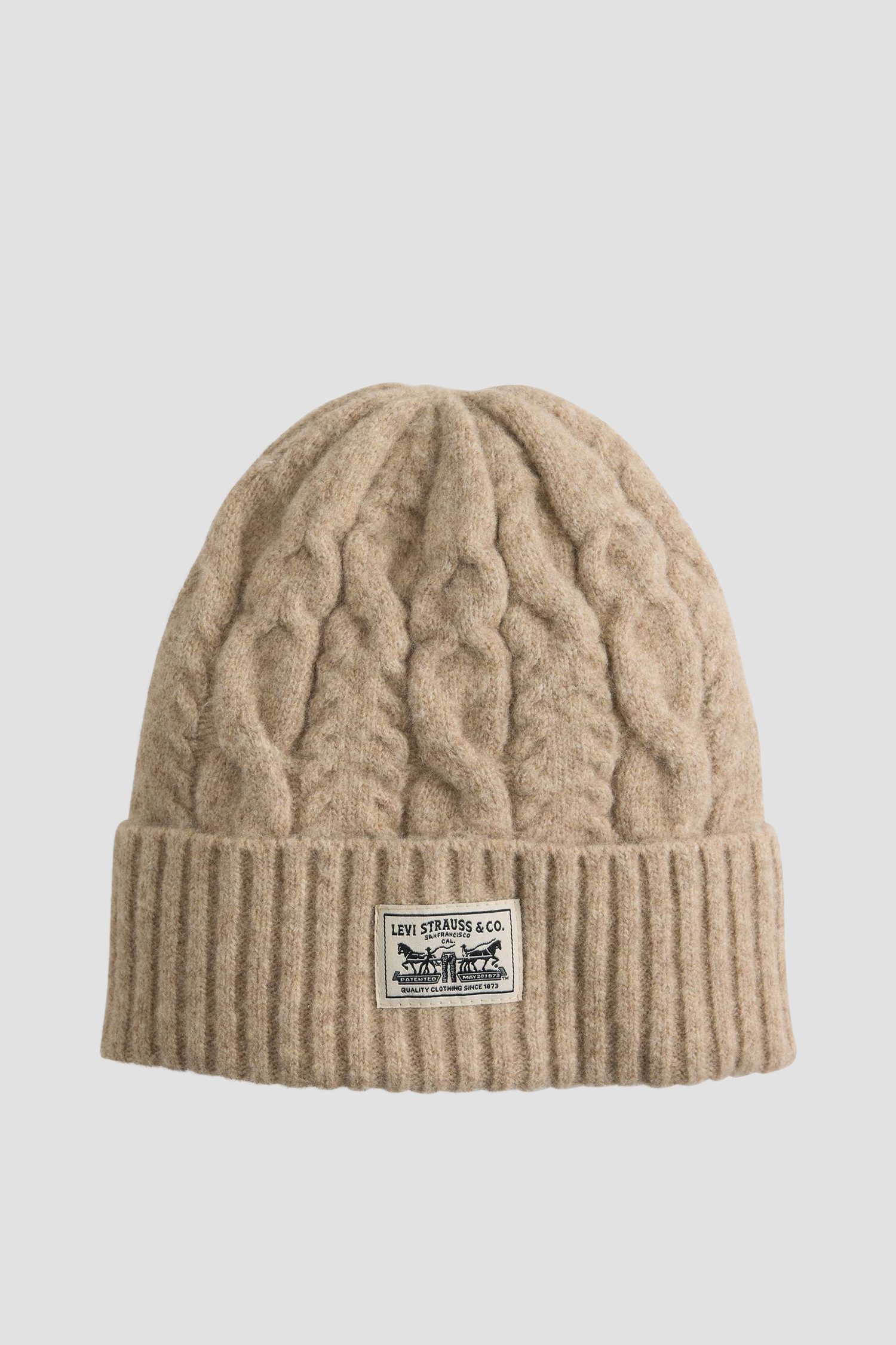 Женская бежевая шапка Levi’s® 004D4;0001