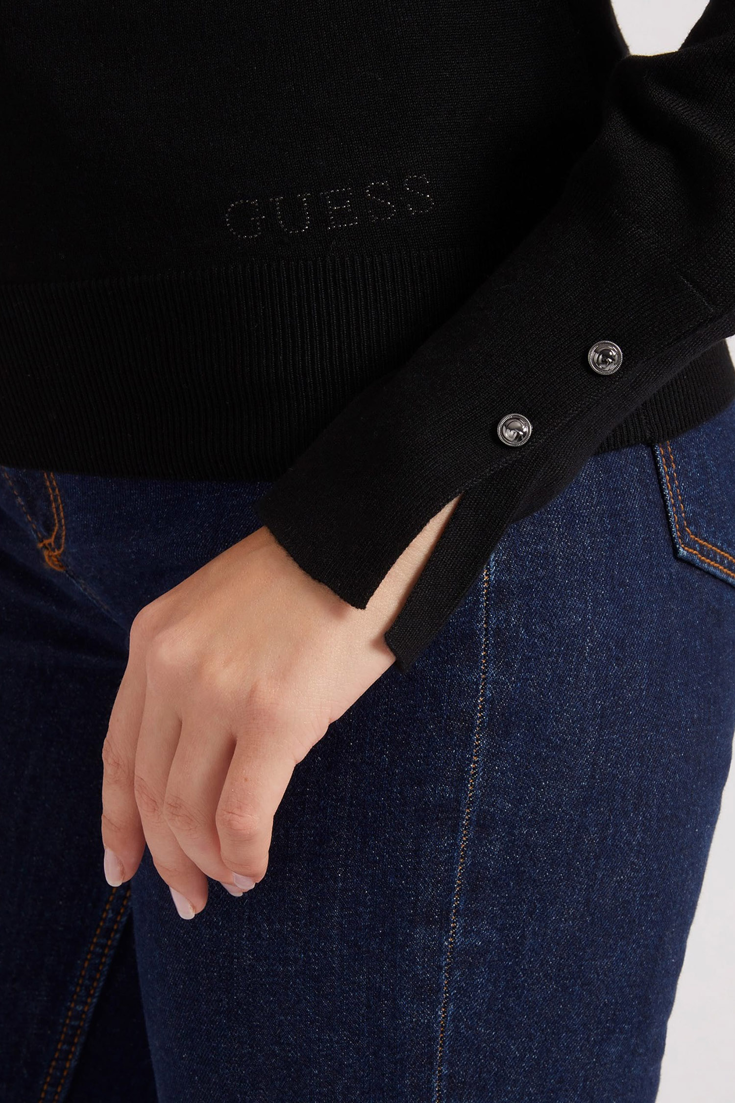 Женский черный гольф Guess W2BR53.Z2V62;JBLK