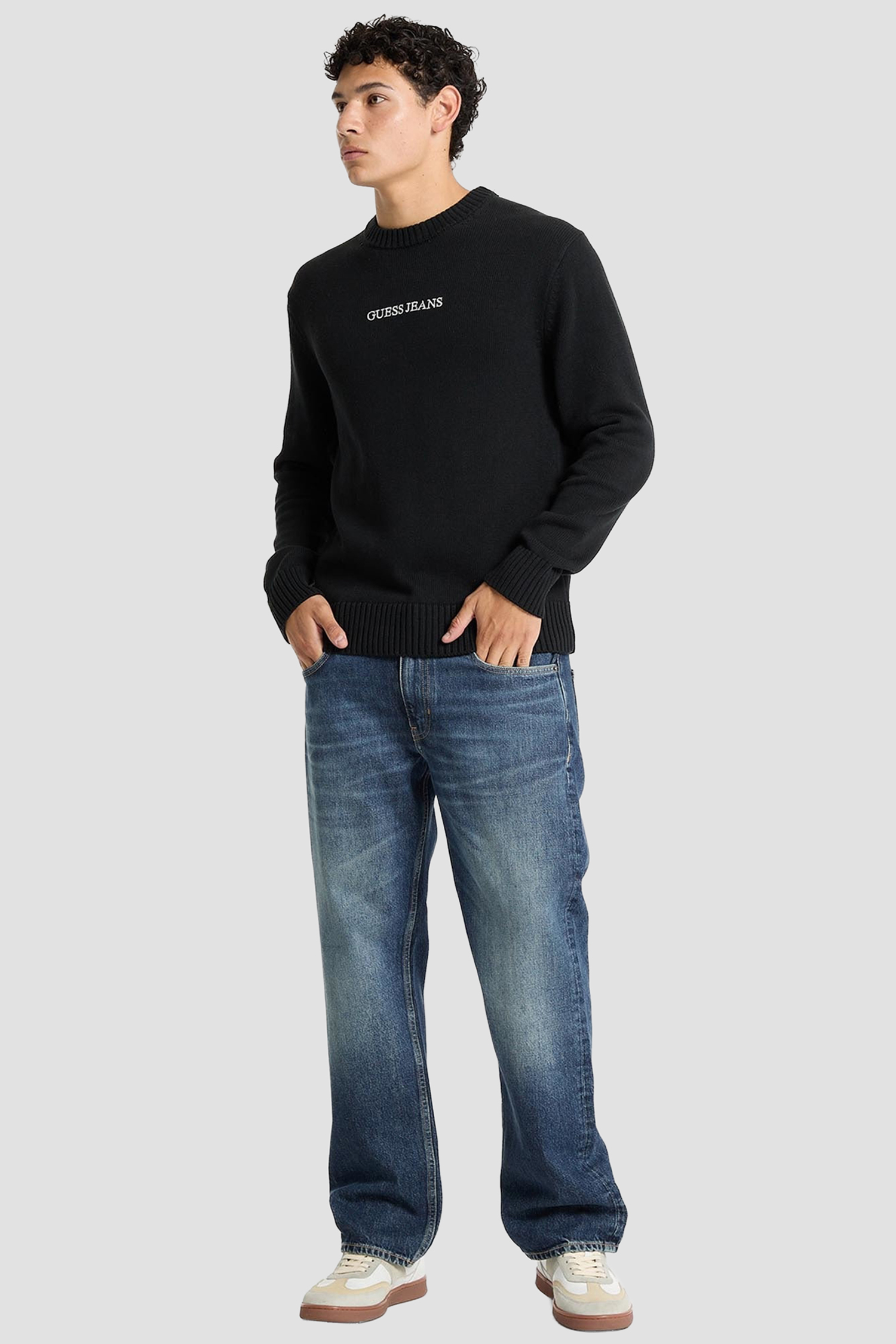 Мужской черный джемпер Guess Jeans M4BR31.Z3HM1;JBLK