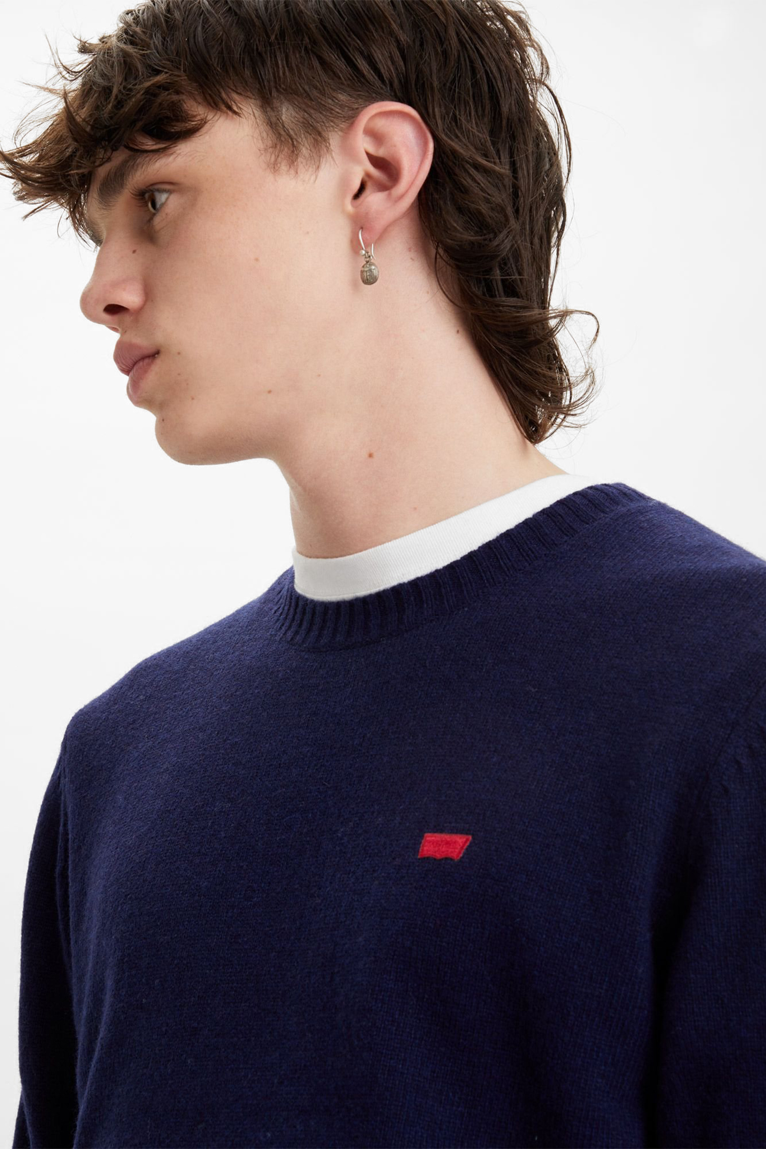 Мужской темно-синий шерстяной джемпер Levi’s® A4320;0001