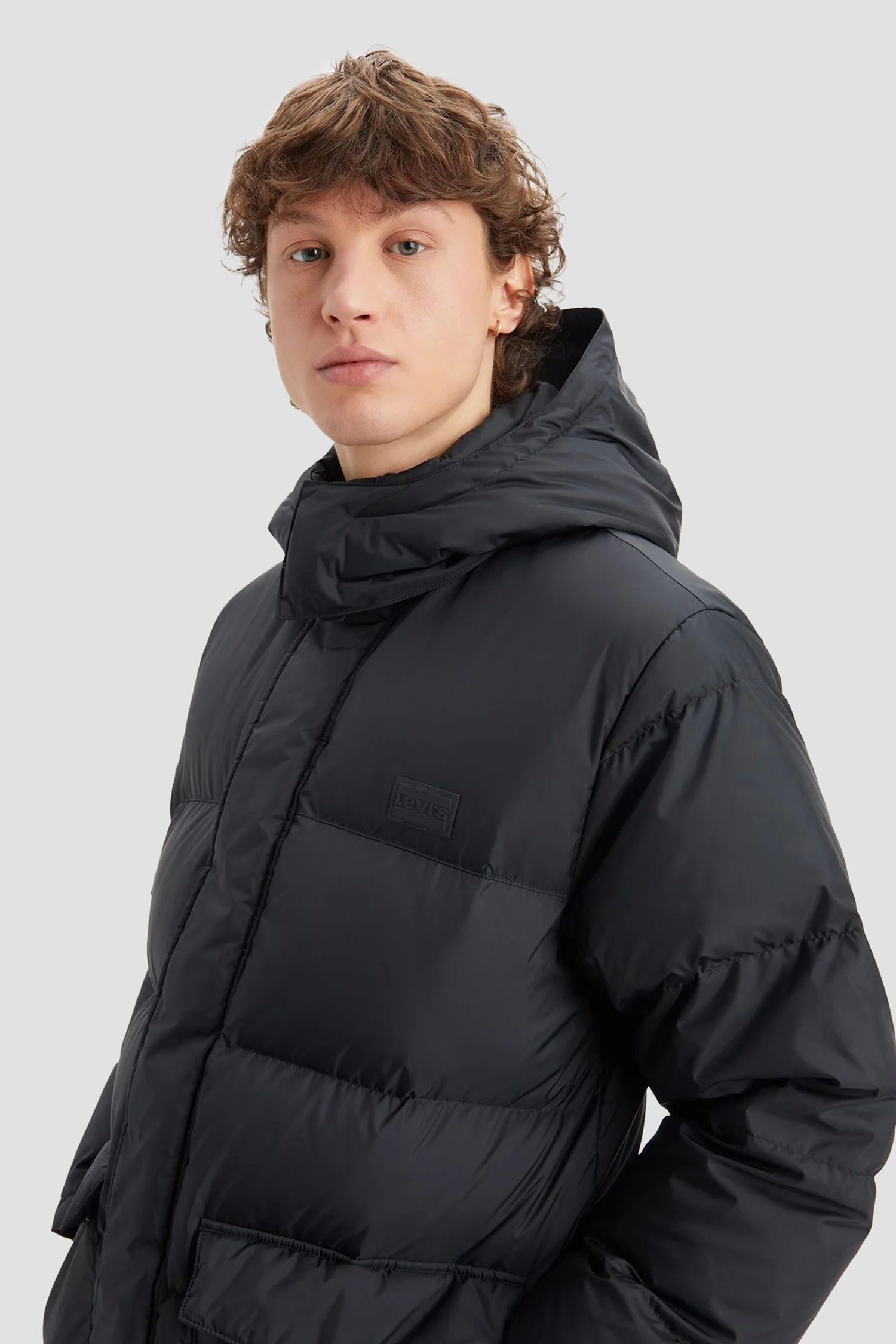 Чоловічий чорний пуховик Levi’s® A5627;0000
