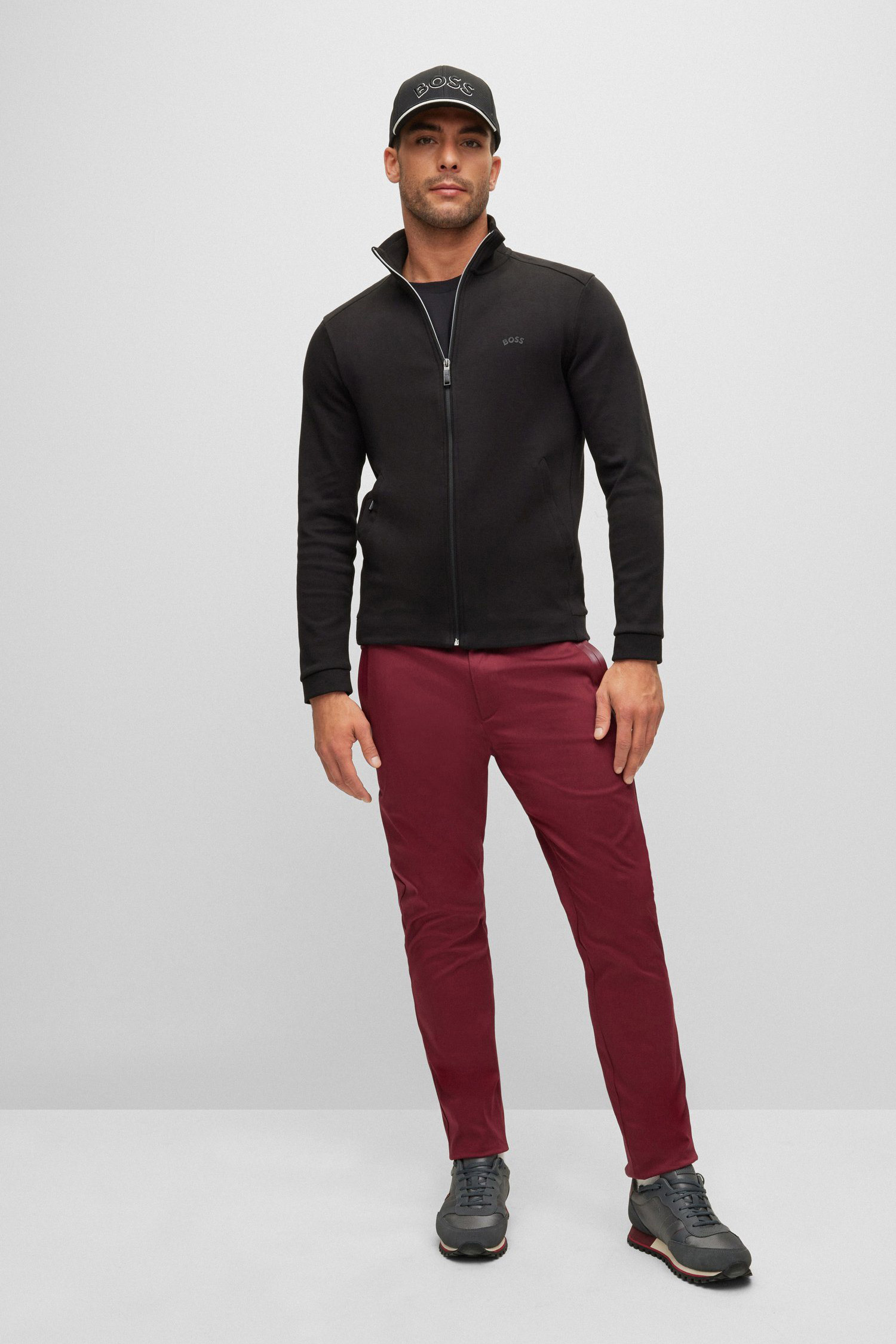 Мужская черная спортивная кофта BOSS 50469097;001