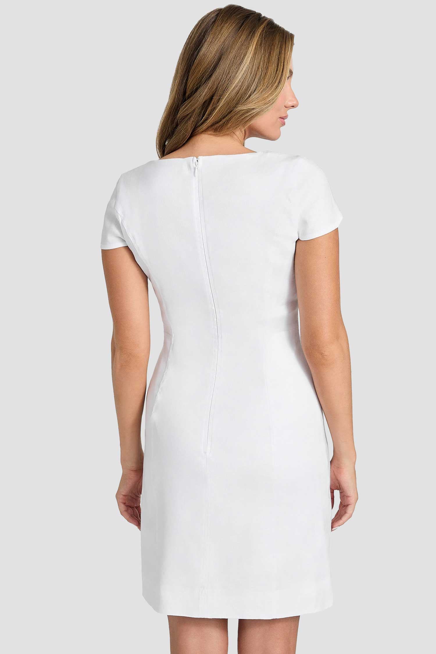 Женское белое льняное платье Guess W5GK41.WH5L2;G011