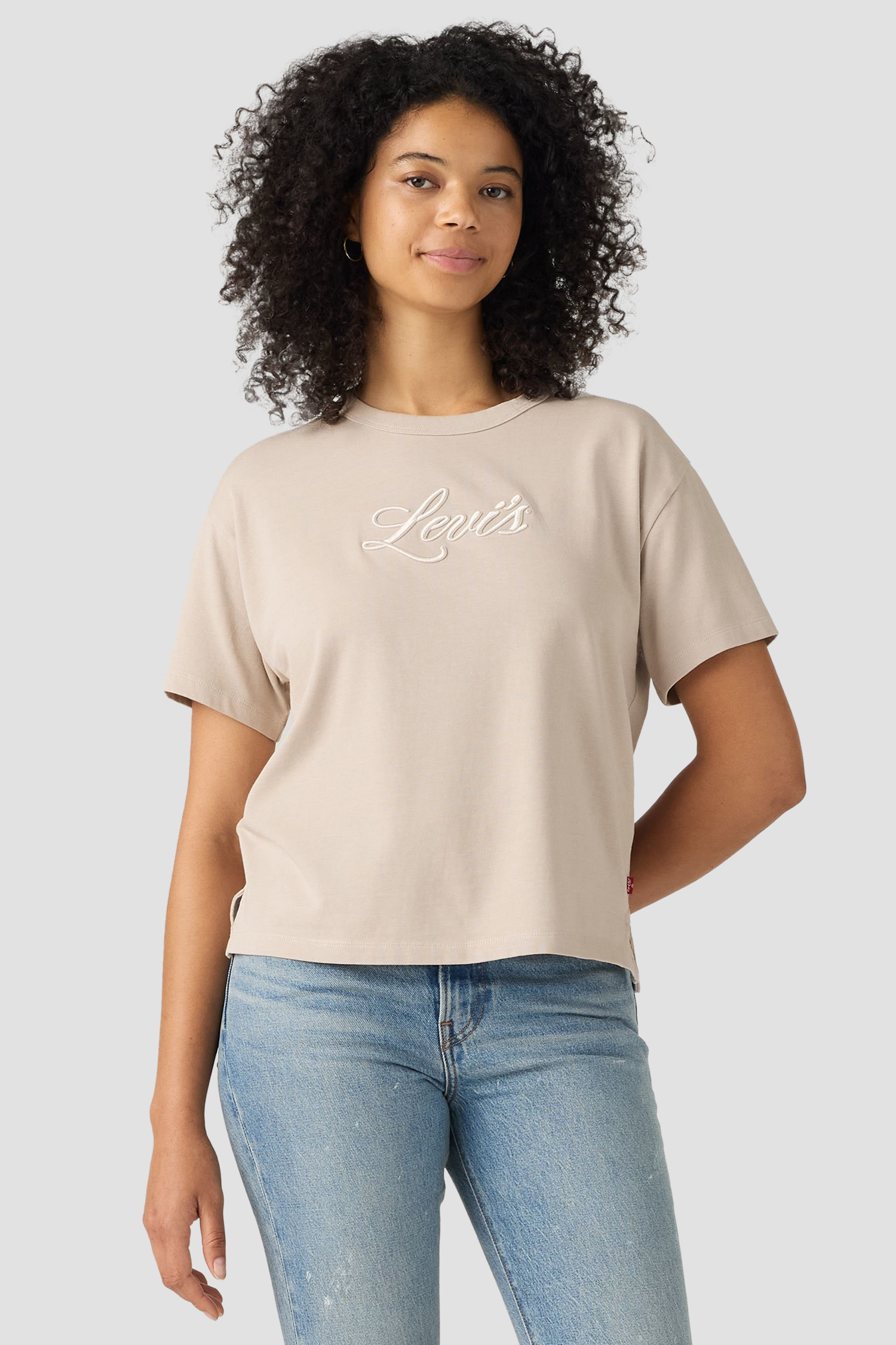 Женская бежевая футболка Levi’s® 005OY;0045