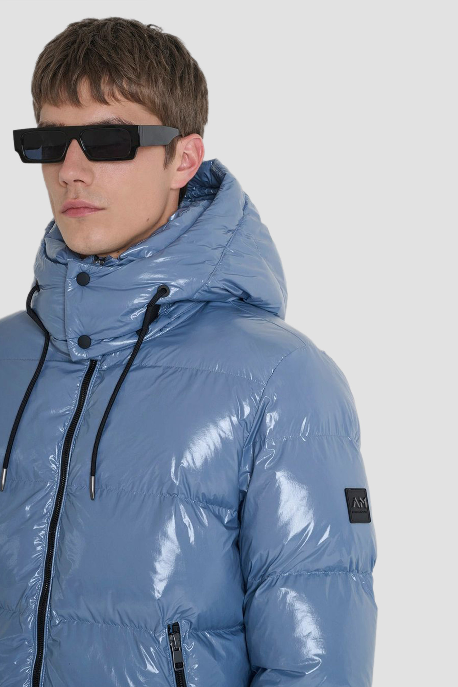 Чоловічий блакитний пуховик Antony Morato MMCO00935.FA600281;7141