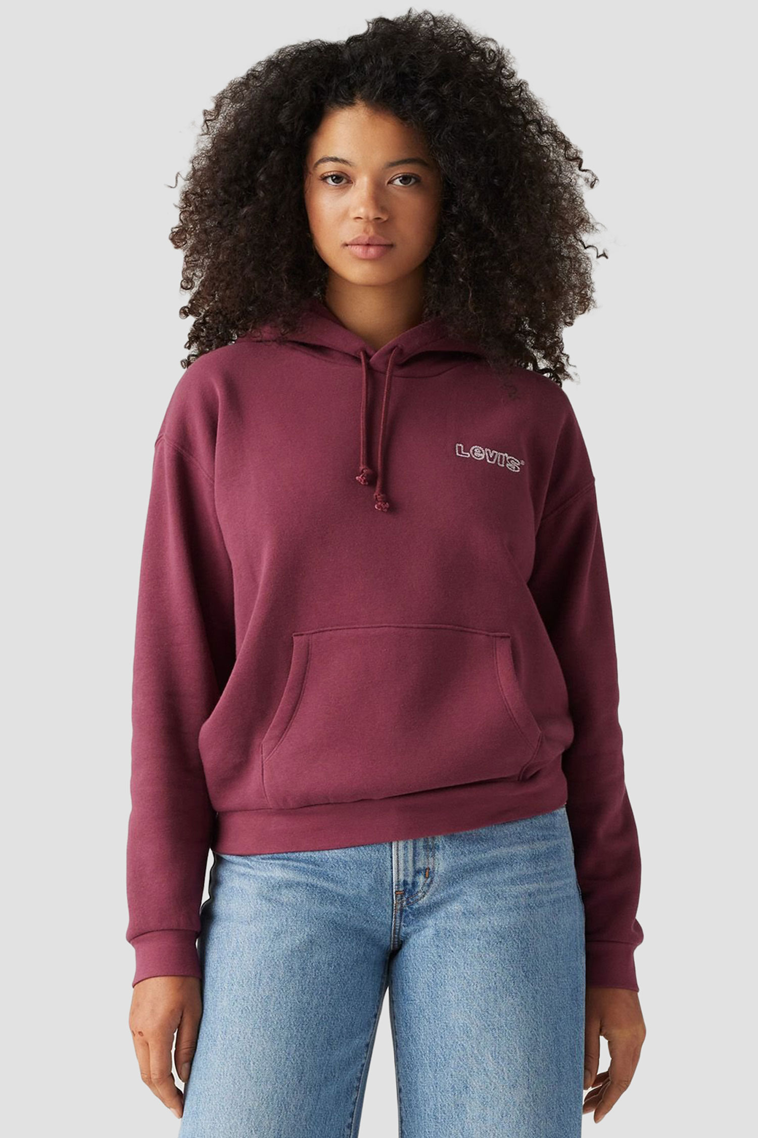 Женское бордовое худи Levi’s® A8801;0009