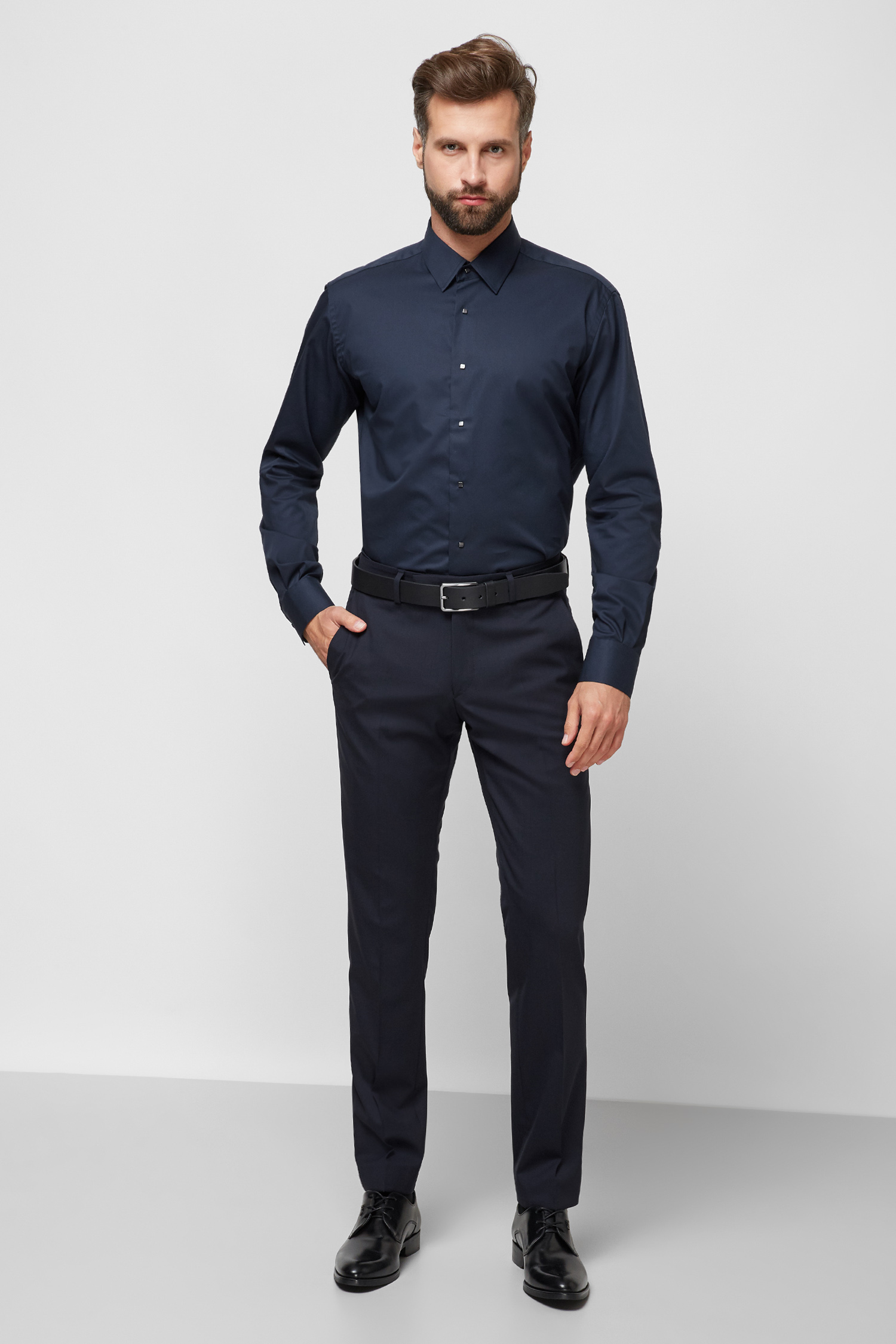 Мужская синяя рубашка Karl Lagerfeld 500699.605000;690