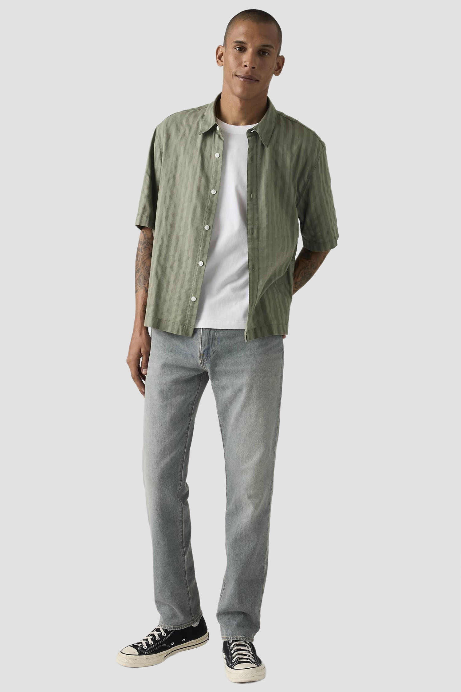 Чоловічі сірі джинси 502™ Taper Fit Levi’s® 29507;1810