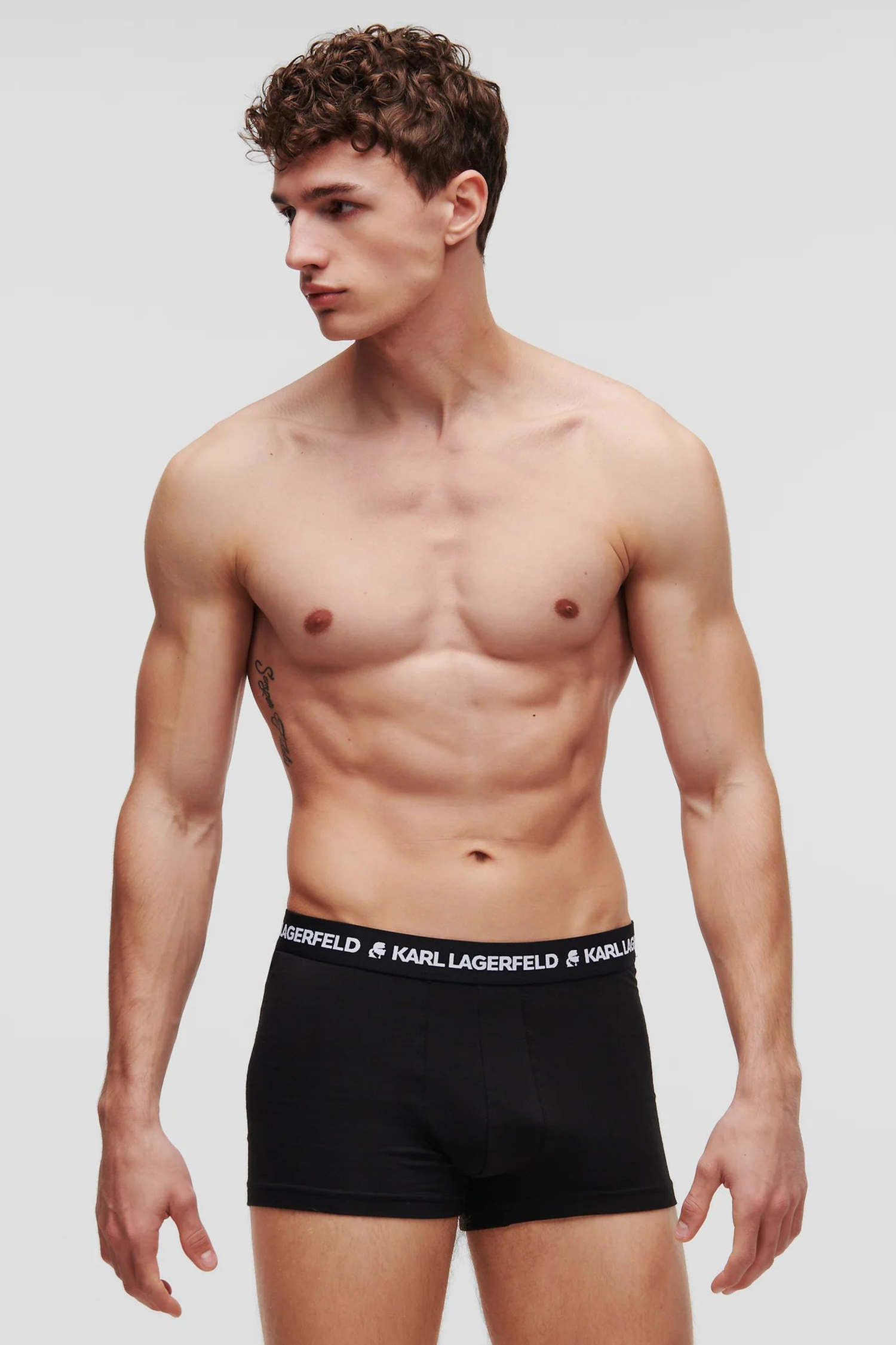 Мужские черные боксеры (3 шт) Karl Lagerfeld A1M47151;999