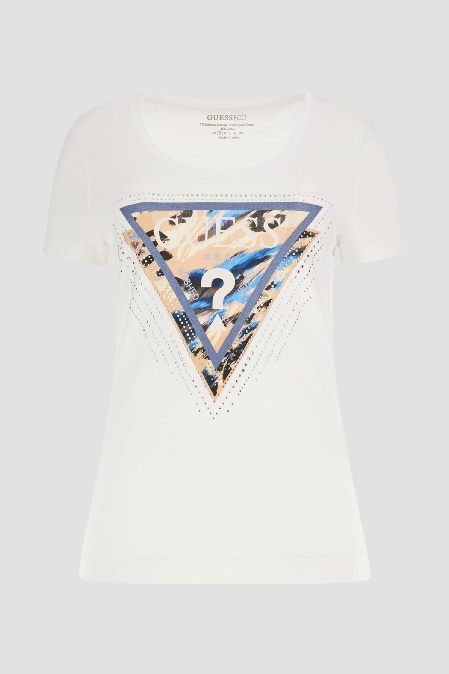 Женская белая футболка Guess W4YI15.J1314;G011