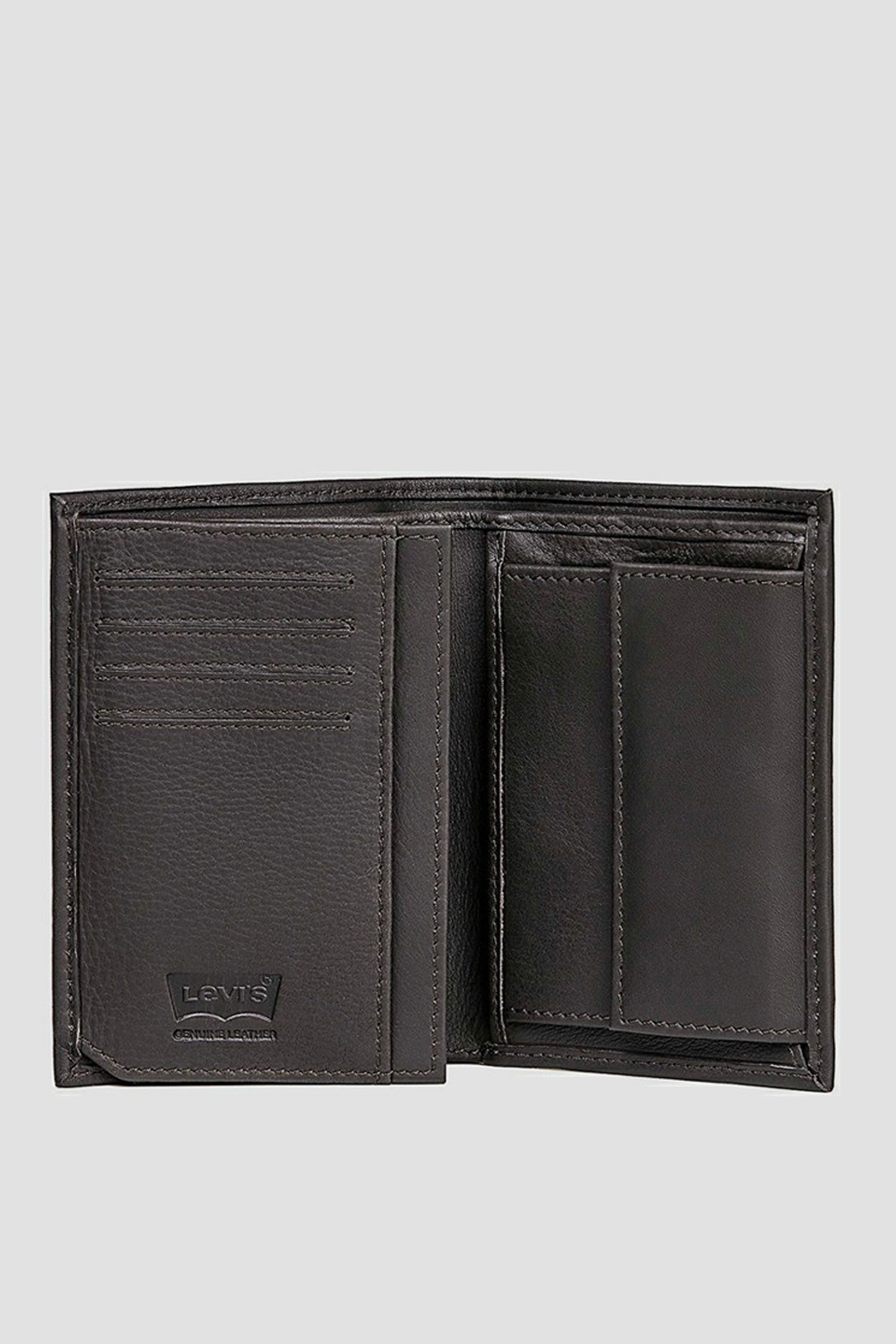 Чоловічий темно-коричневий шкіряний гаманець Levi’s® 77173;0371