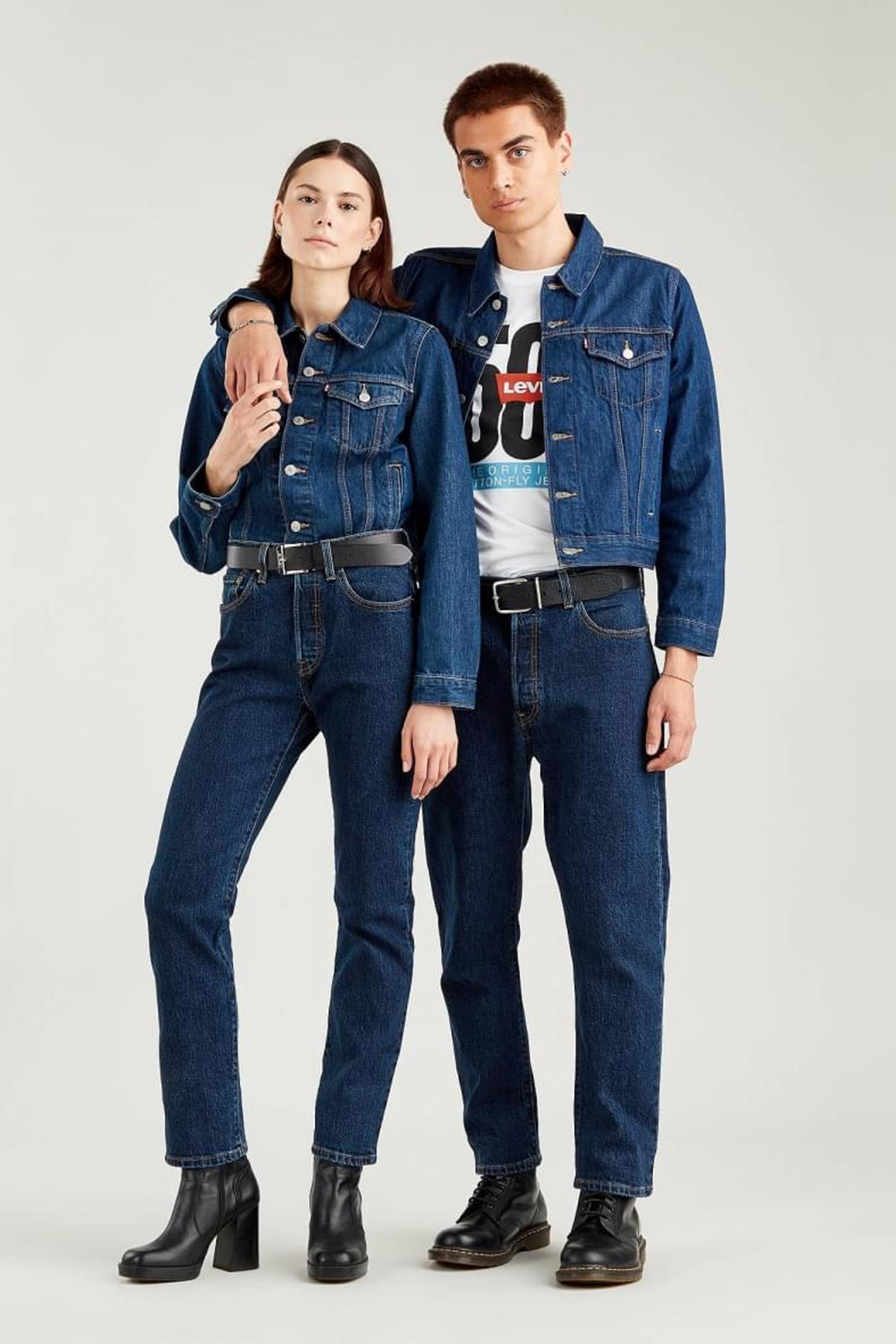 Женские синие джинсы 501® Straight Crop Levi’s® 36200;0179