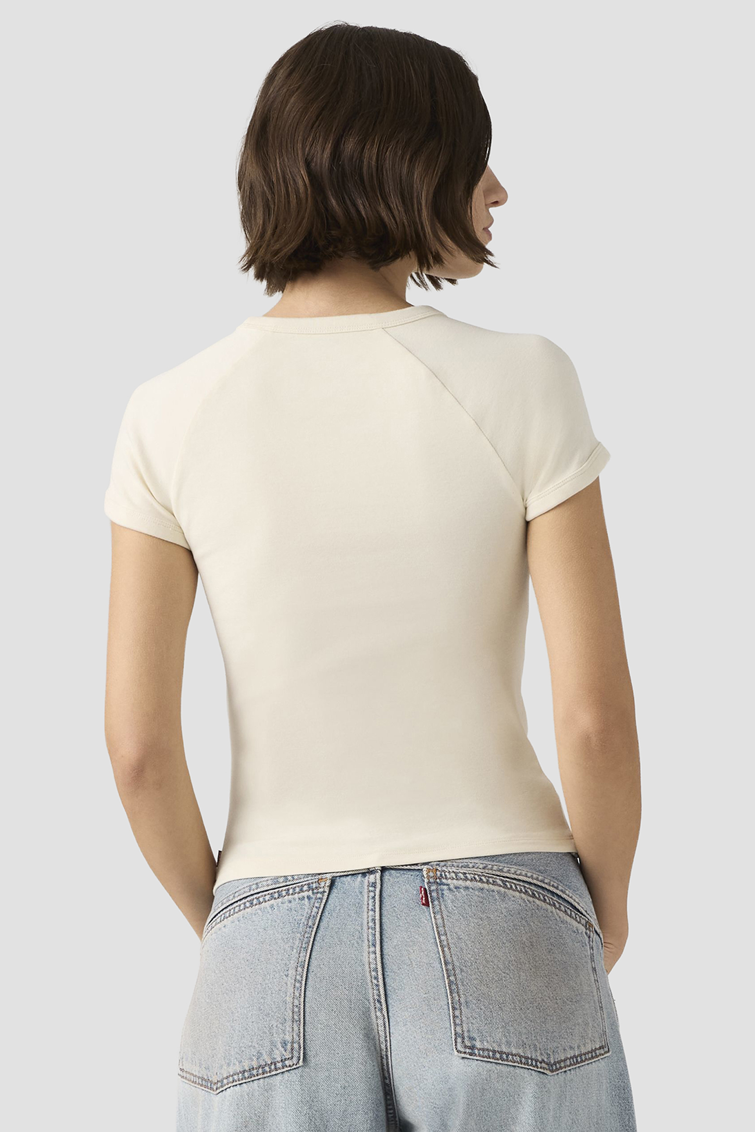 Женская бежевая футболка Levi’s® 003R2;0014