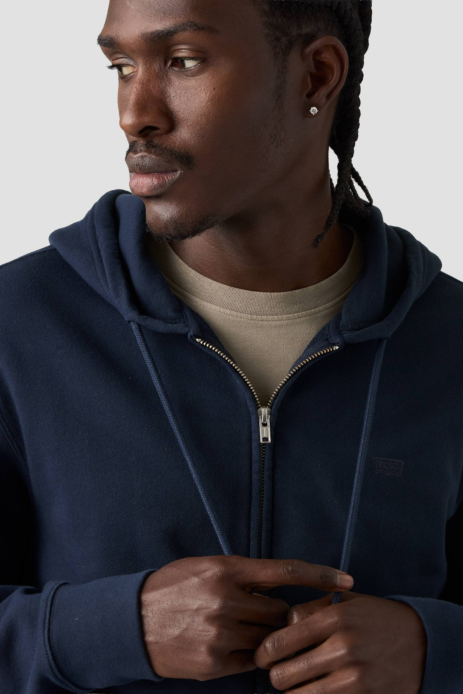 Чоловіча темно-синя кофта на блискавці Levi’s® 34584;0048