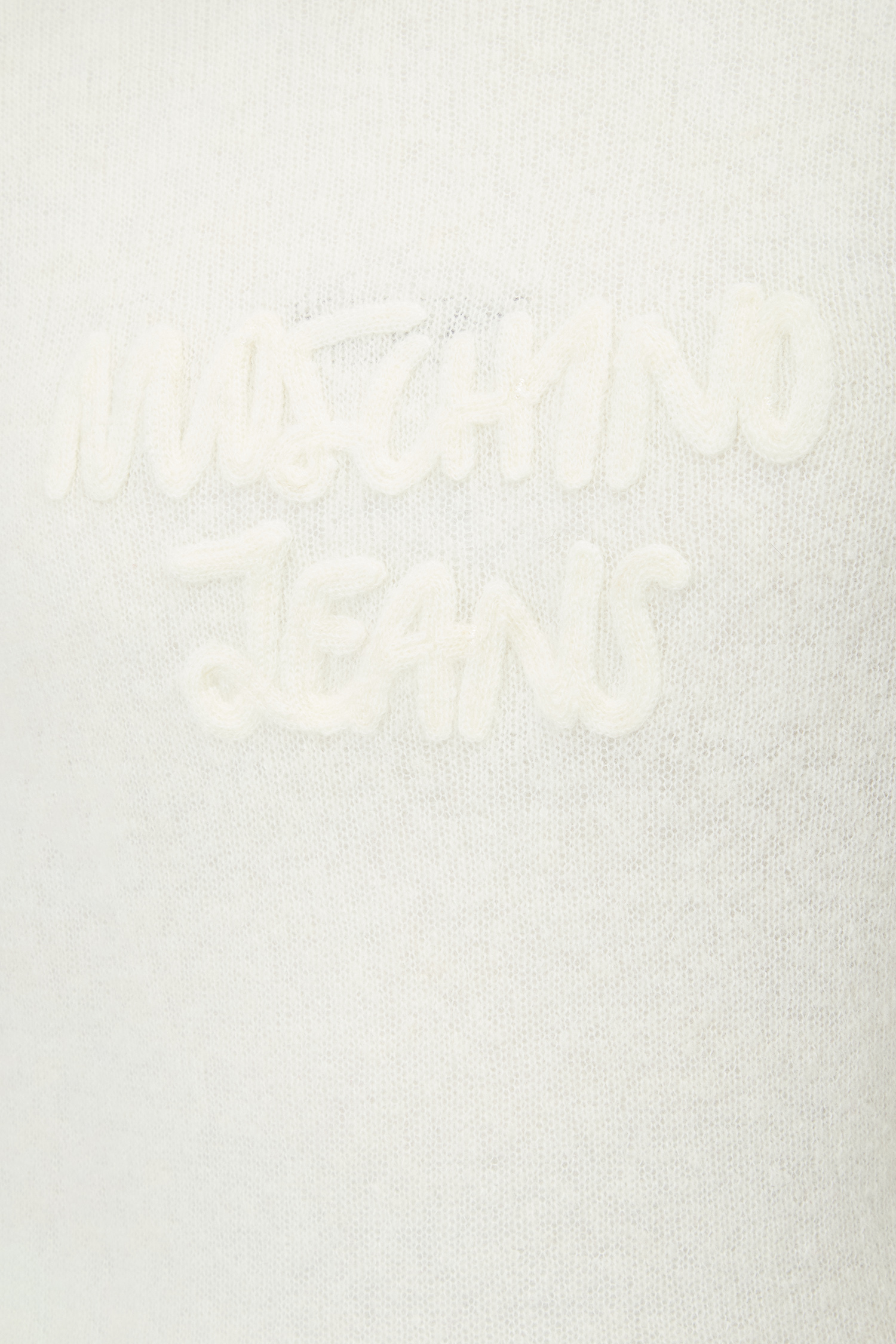 Женский белый шерстяной джемпер Moschino A0905.8704;0002