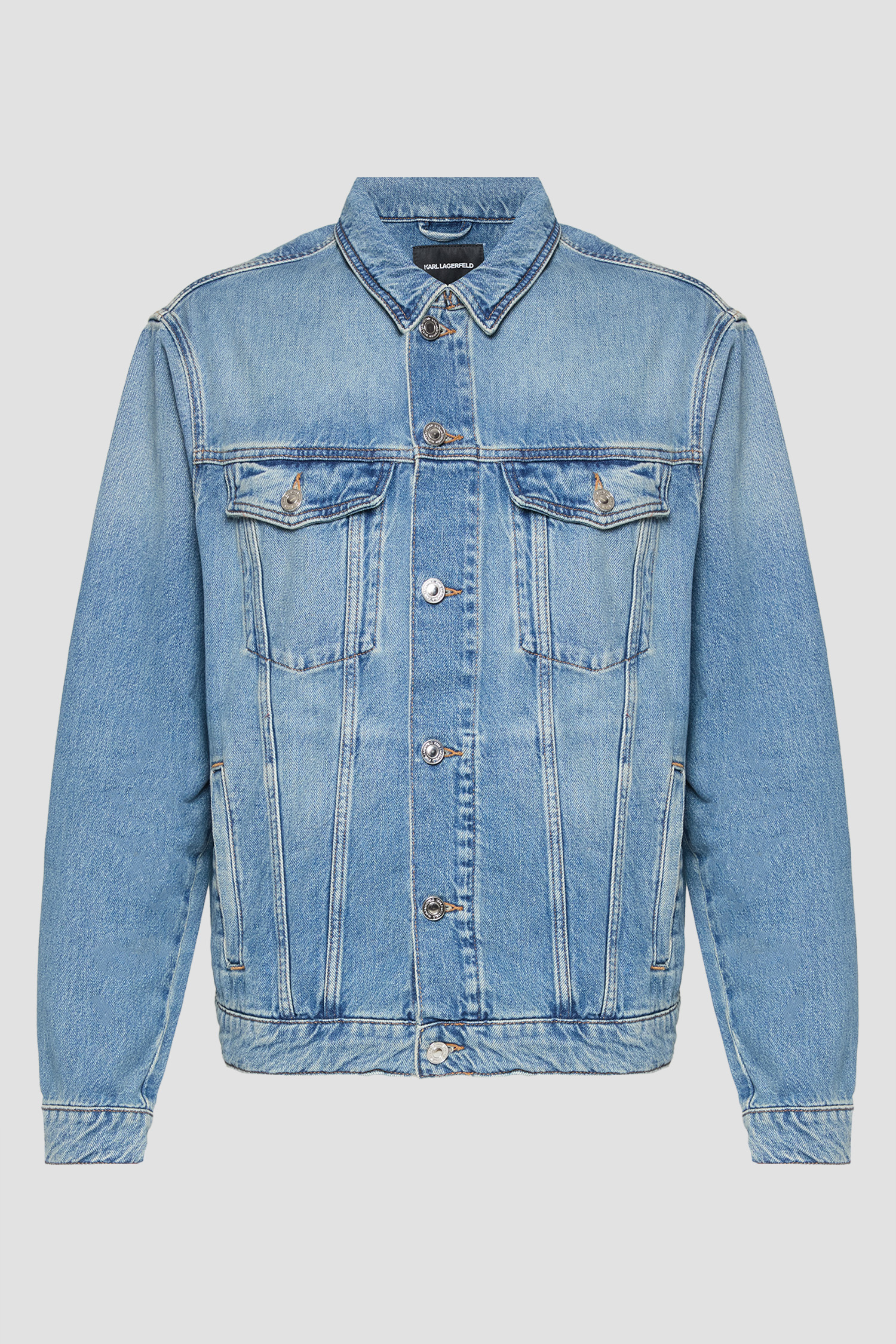 Мужская голубая джинсовая куртка Karl Lagerfeld 552865.505805;670