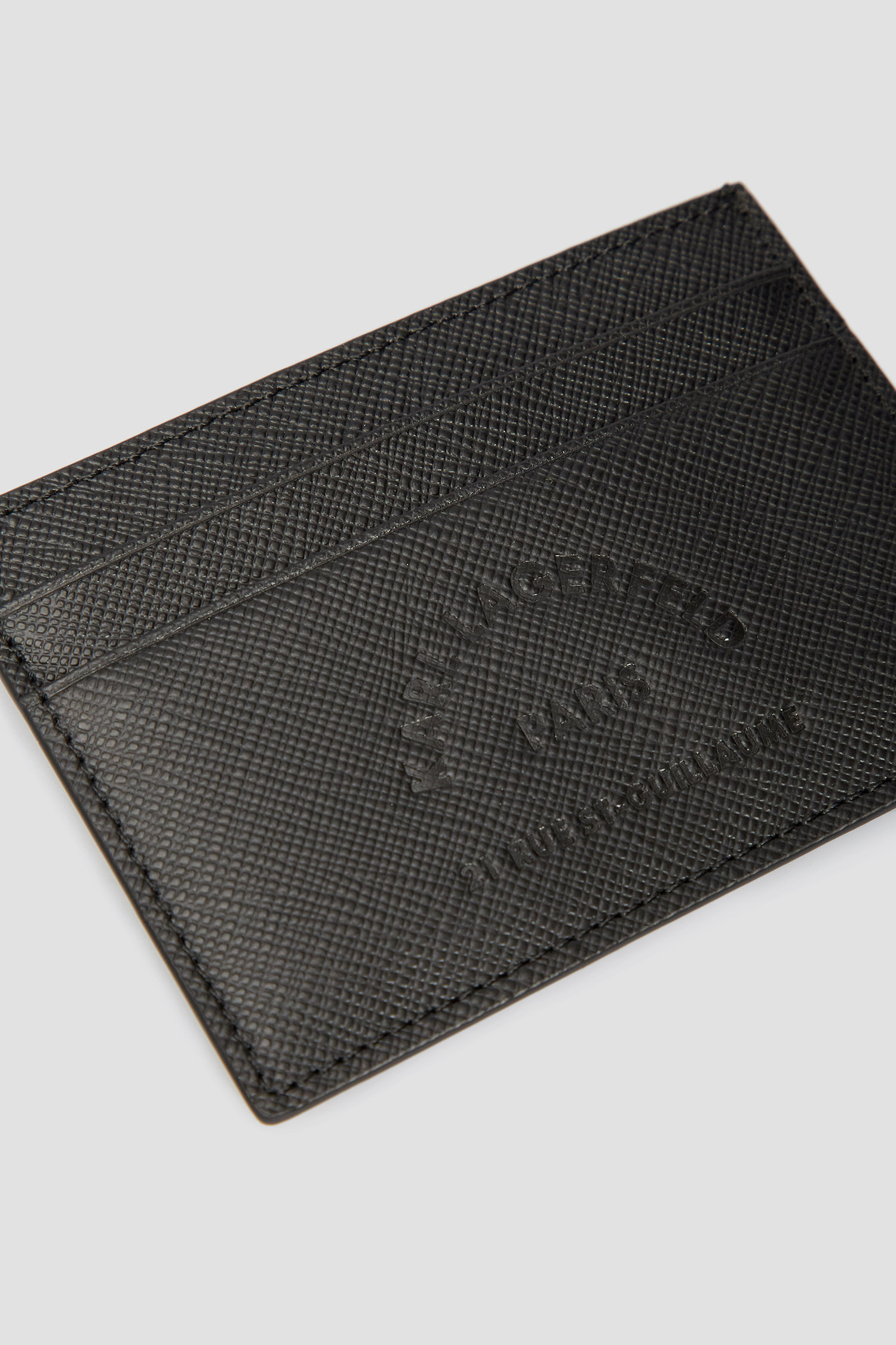 Мужской черный кожаный кардхолдер Karl Lagerfeld 521452.815417;990