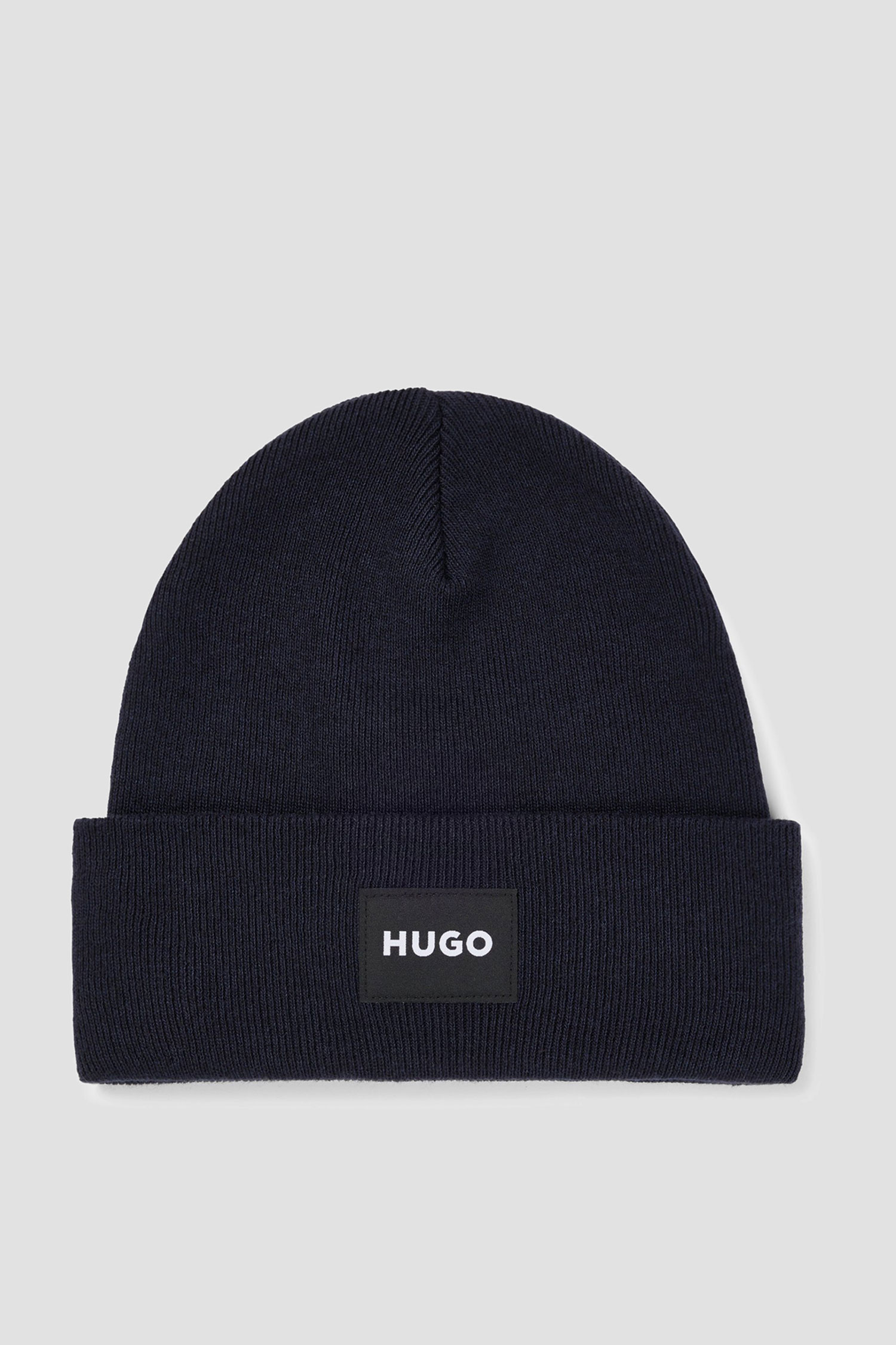 Мужская темно-синяя шапка HUGO 50496012;410