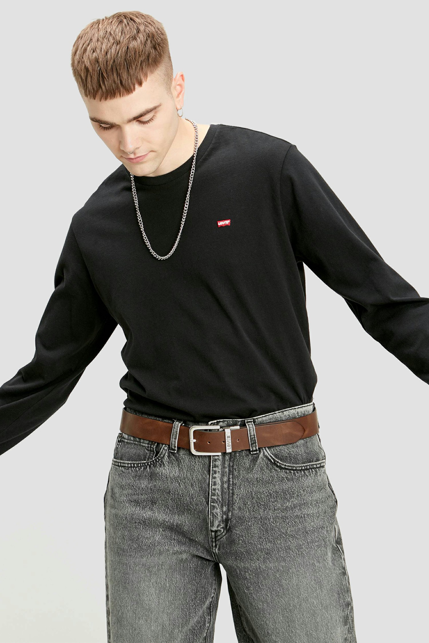 Мужской двусторонний кожаный ремень Levi’s® 77134;2086