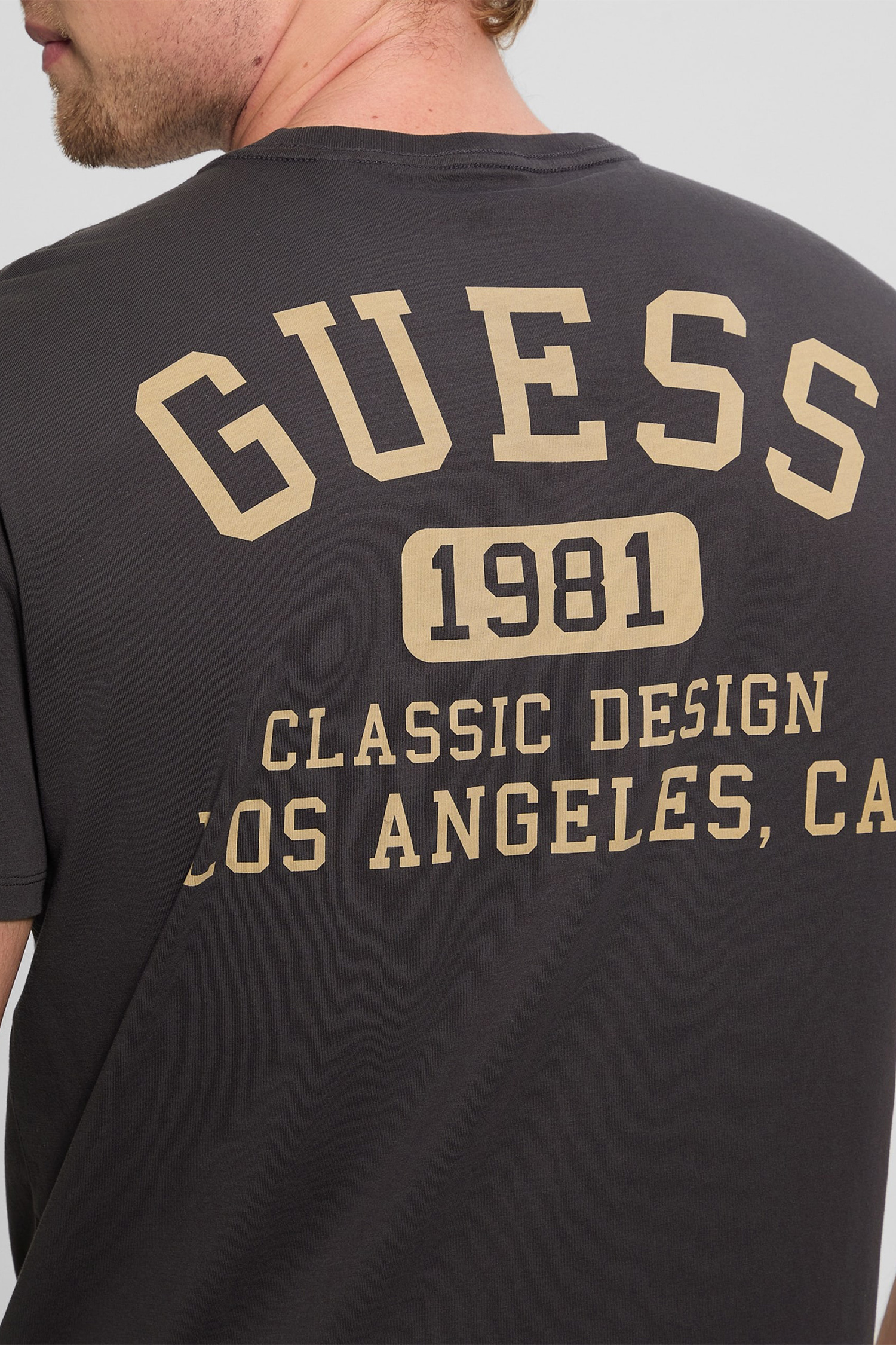 Мужская темно-коричневая футболка Guess M5RI86.K9RM1;JTMU