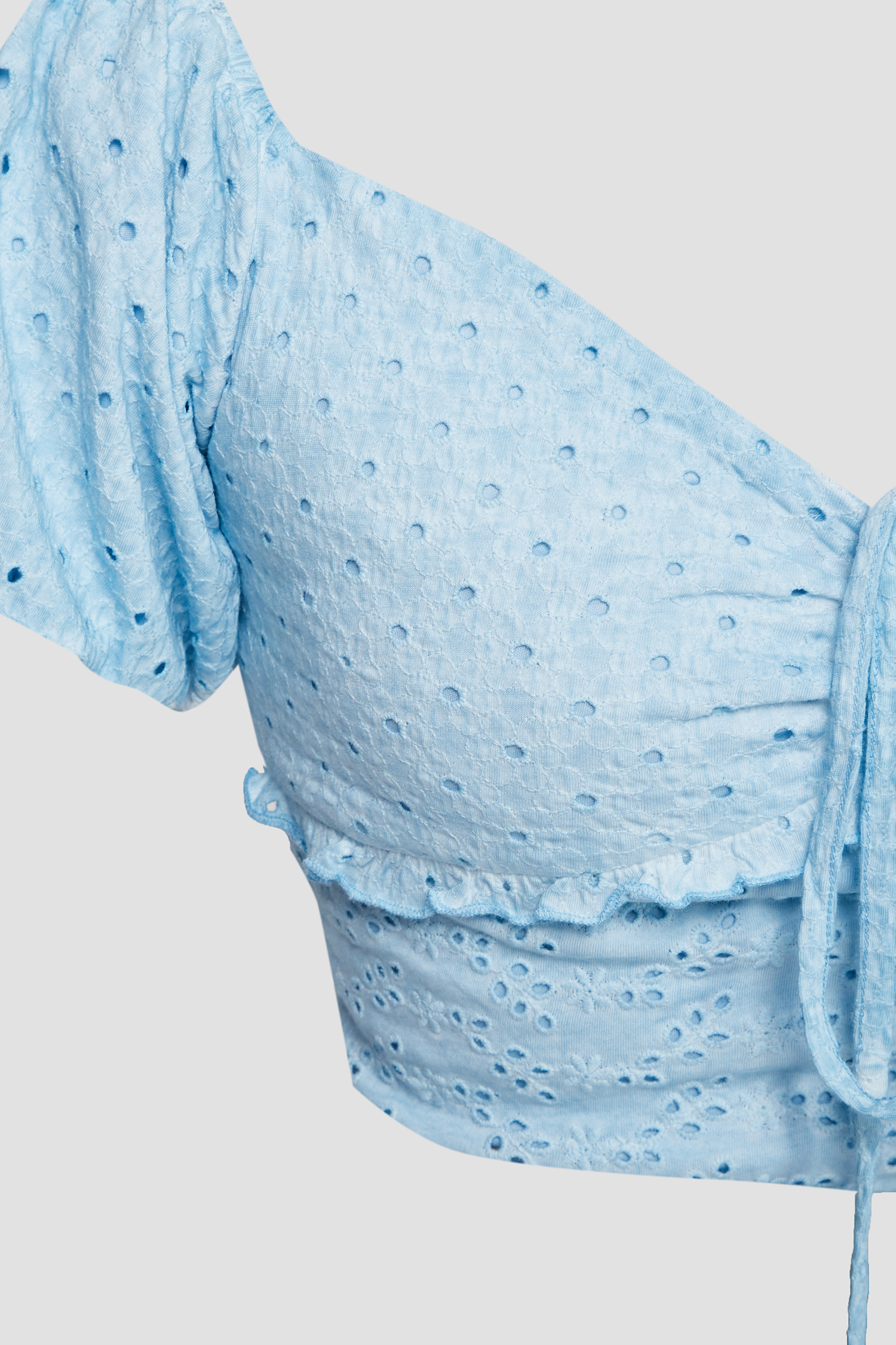 Жіночий блакитний топ Guess W3GP16.KALQ0;F7XT