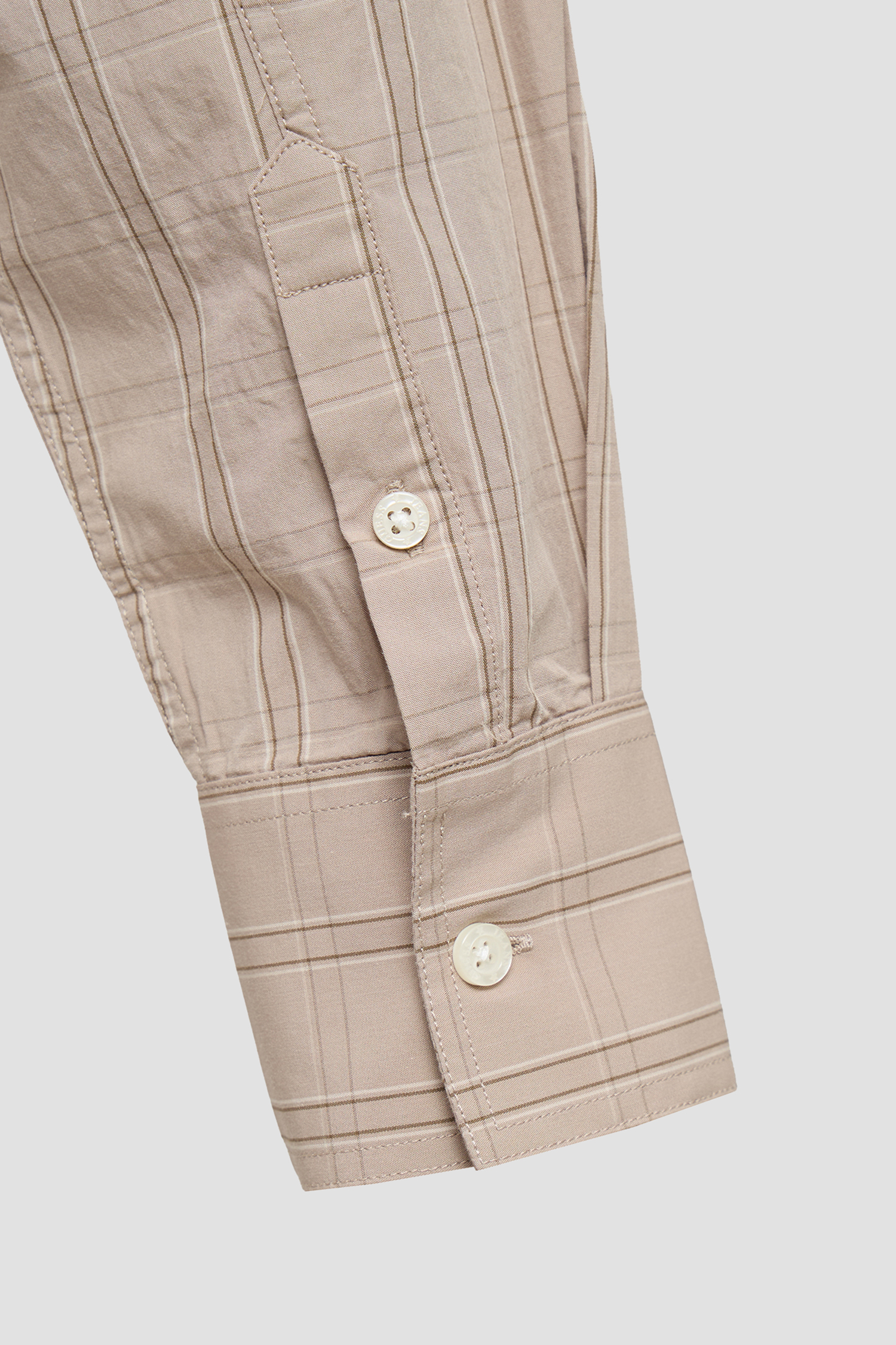 Жіноча бежева картата сорочка Guess Jeans W6RH64.WH7Q1;L12Q