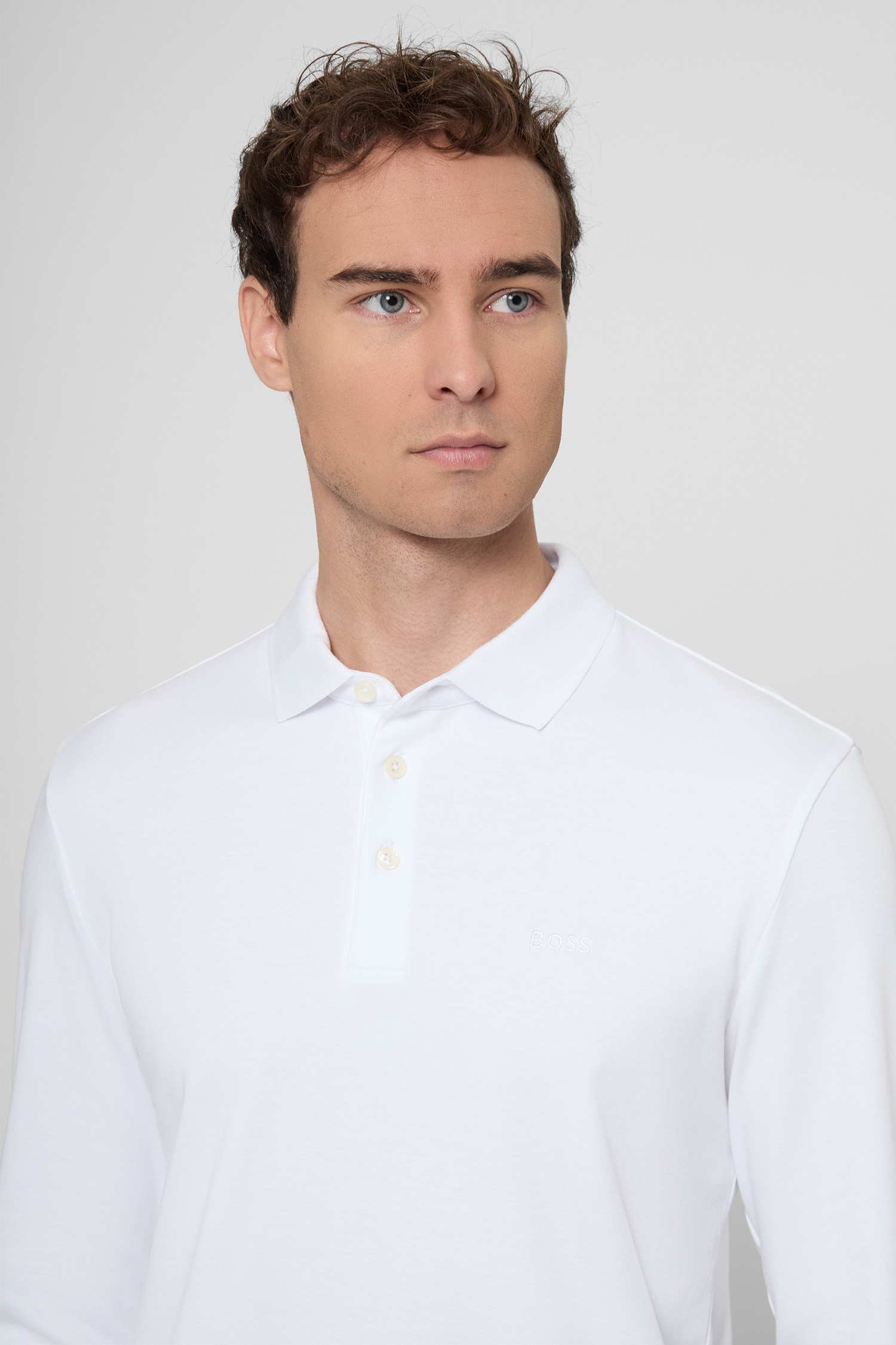 Мужское белое поло BOSS 50468392;100