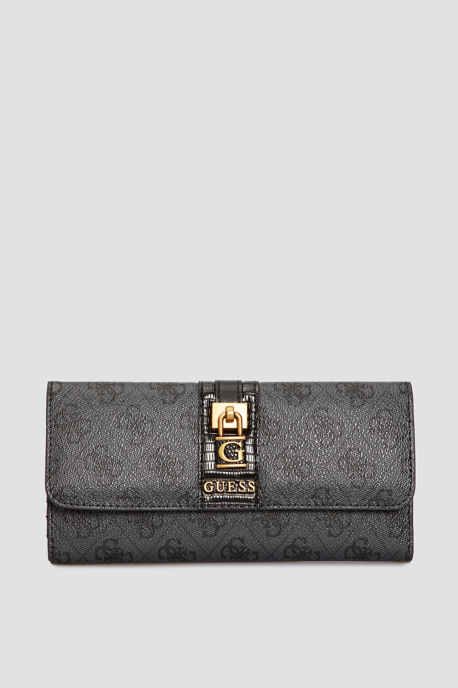 Жіночий сірий гаманець з візерунком Guess SWSB86.75500;CLO
