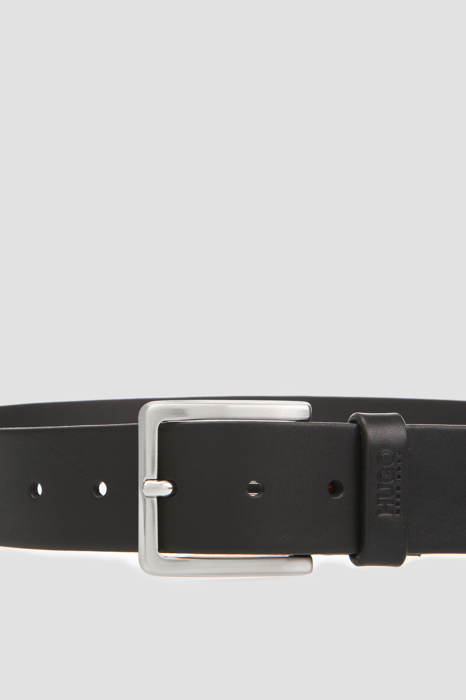 Чоловічий чорний шкіряний ремінь HUGO 50385724;001