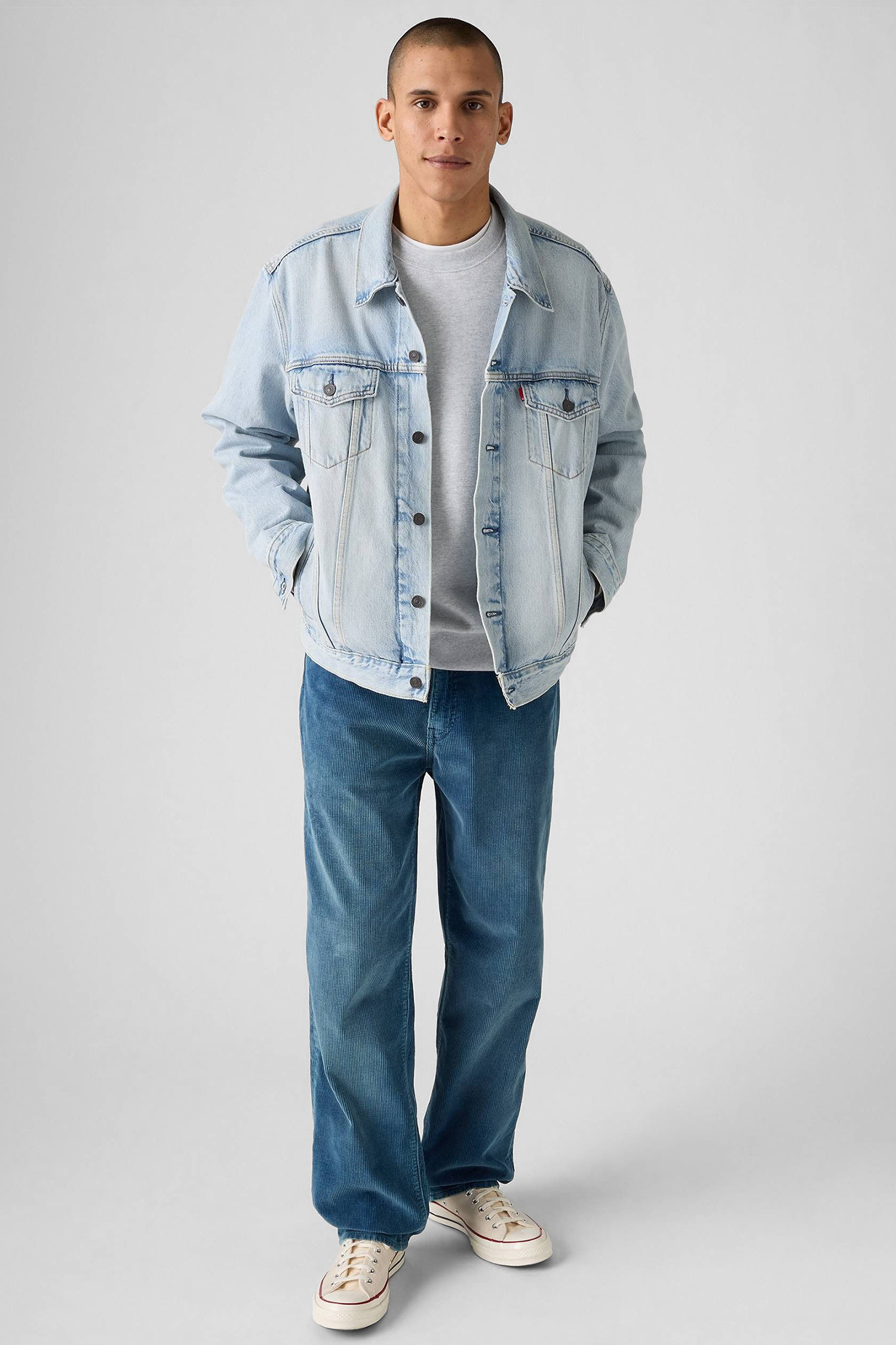 Чоловічі блакитні вельветові джинси 568™ Loose Straight Corduroy Levi’s® 29037;0124