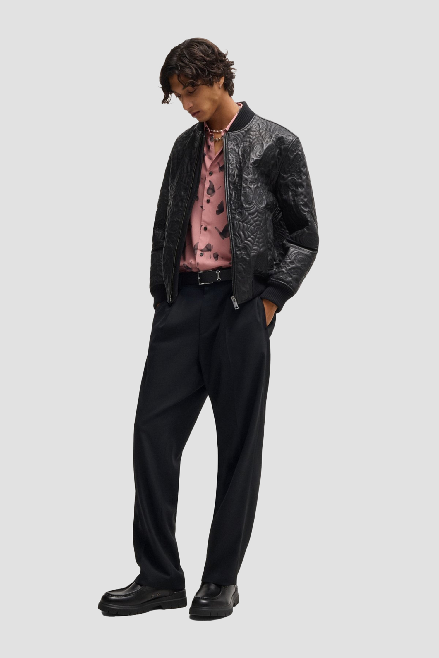 Мужские черные брюки HUGO 50538671;001