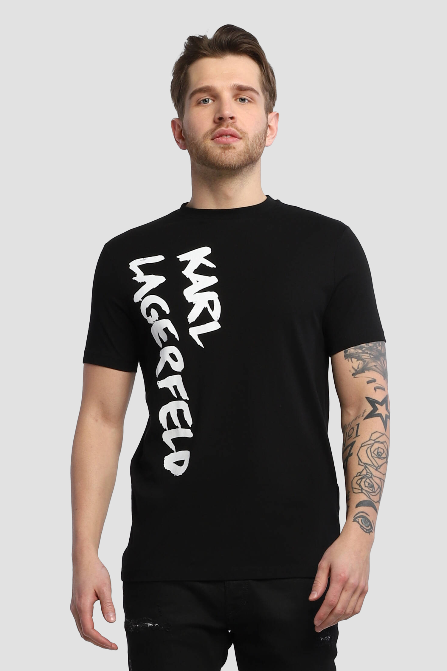 Мужская черная футболка Karl Lagerfeld 521224.755065;990