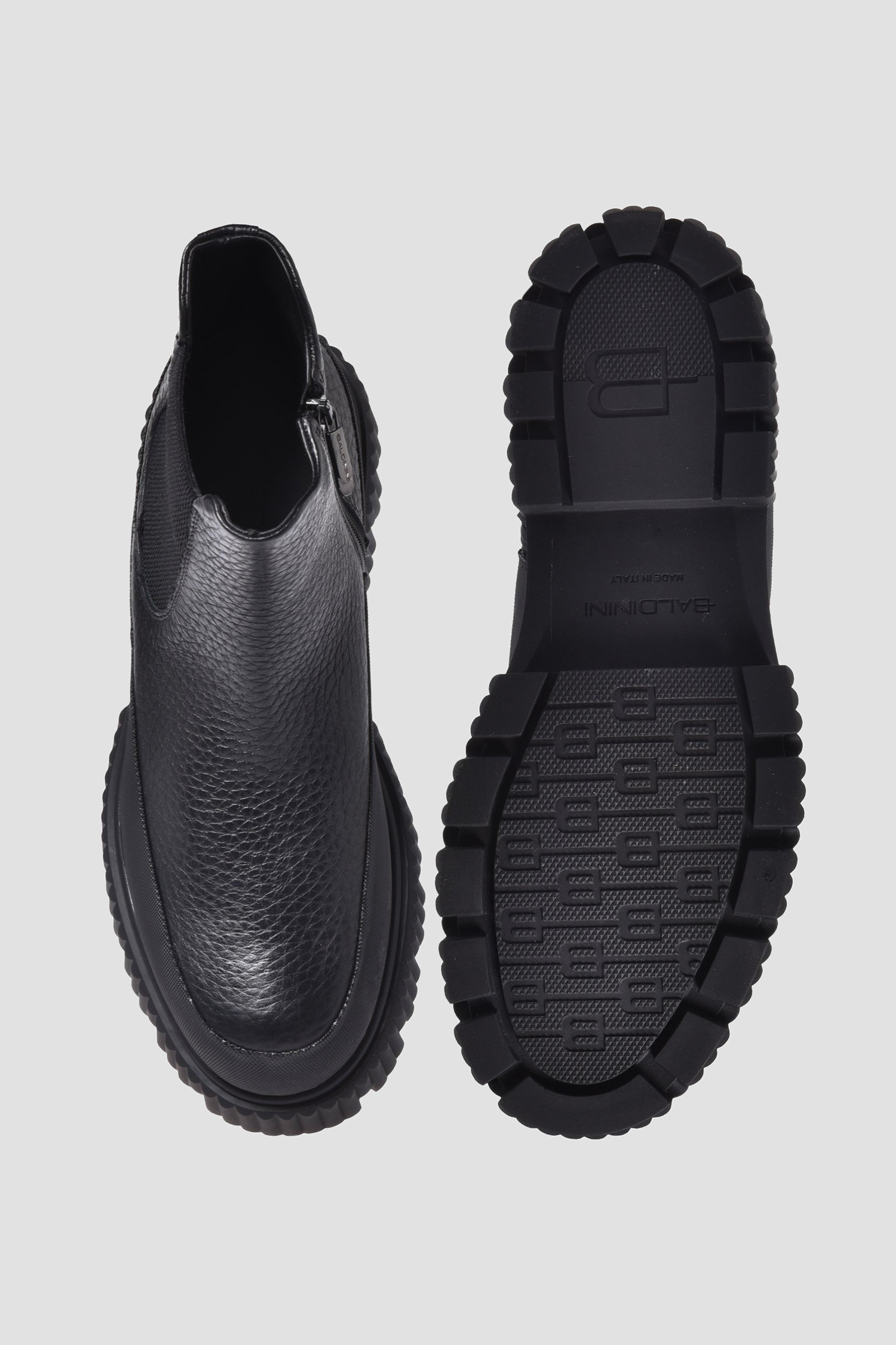 Мужские черные кожаные челси BALDININI U6B206P1BOTT;0000