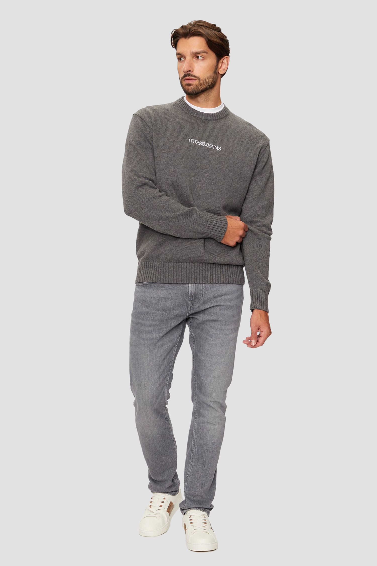 Мужской серый джемпер Guess Jeans M4BR31.Z3HM1;H91E