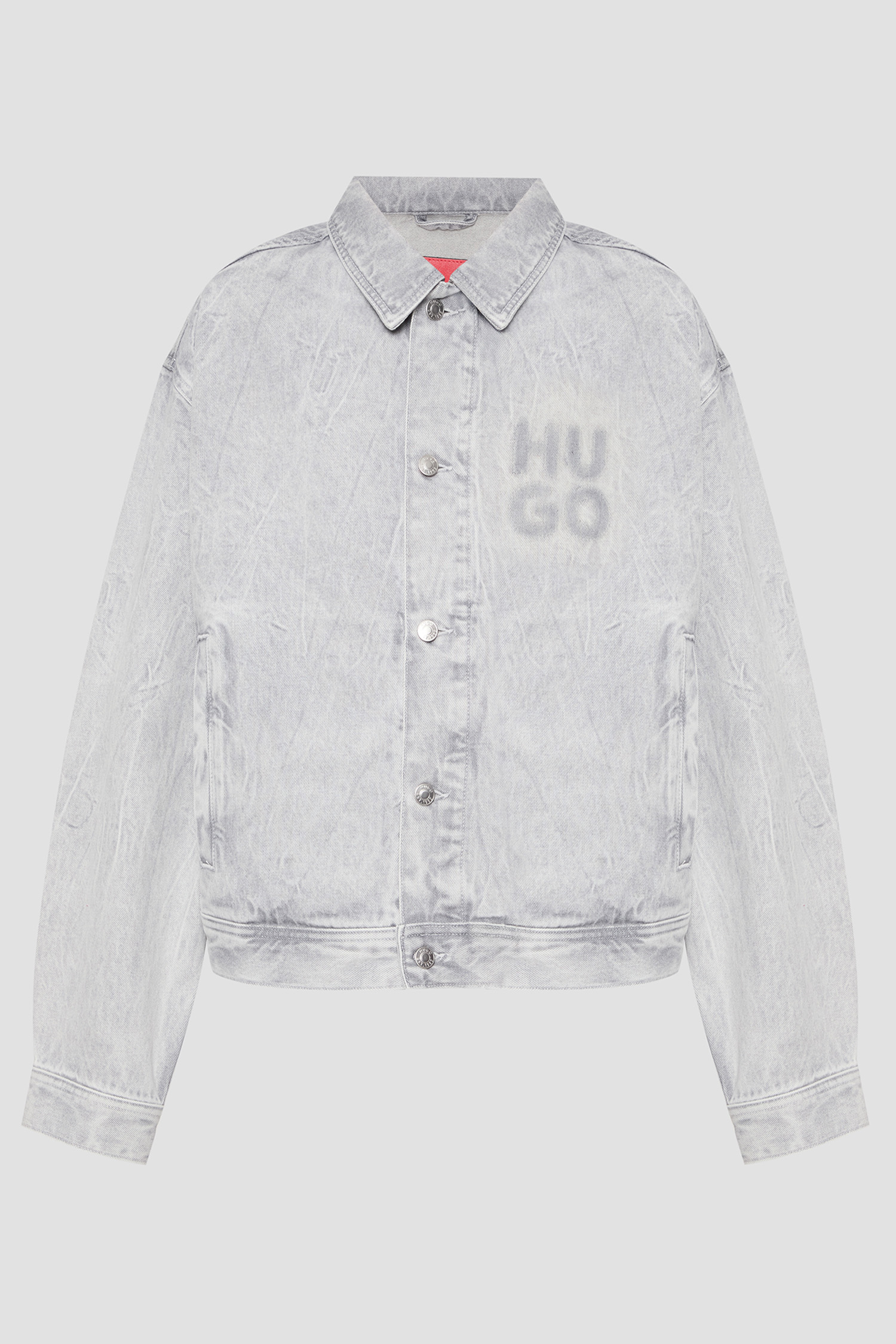Мужская серая джинсовая куртка HUGO 50537733;040