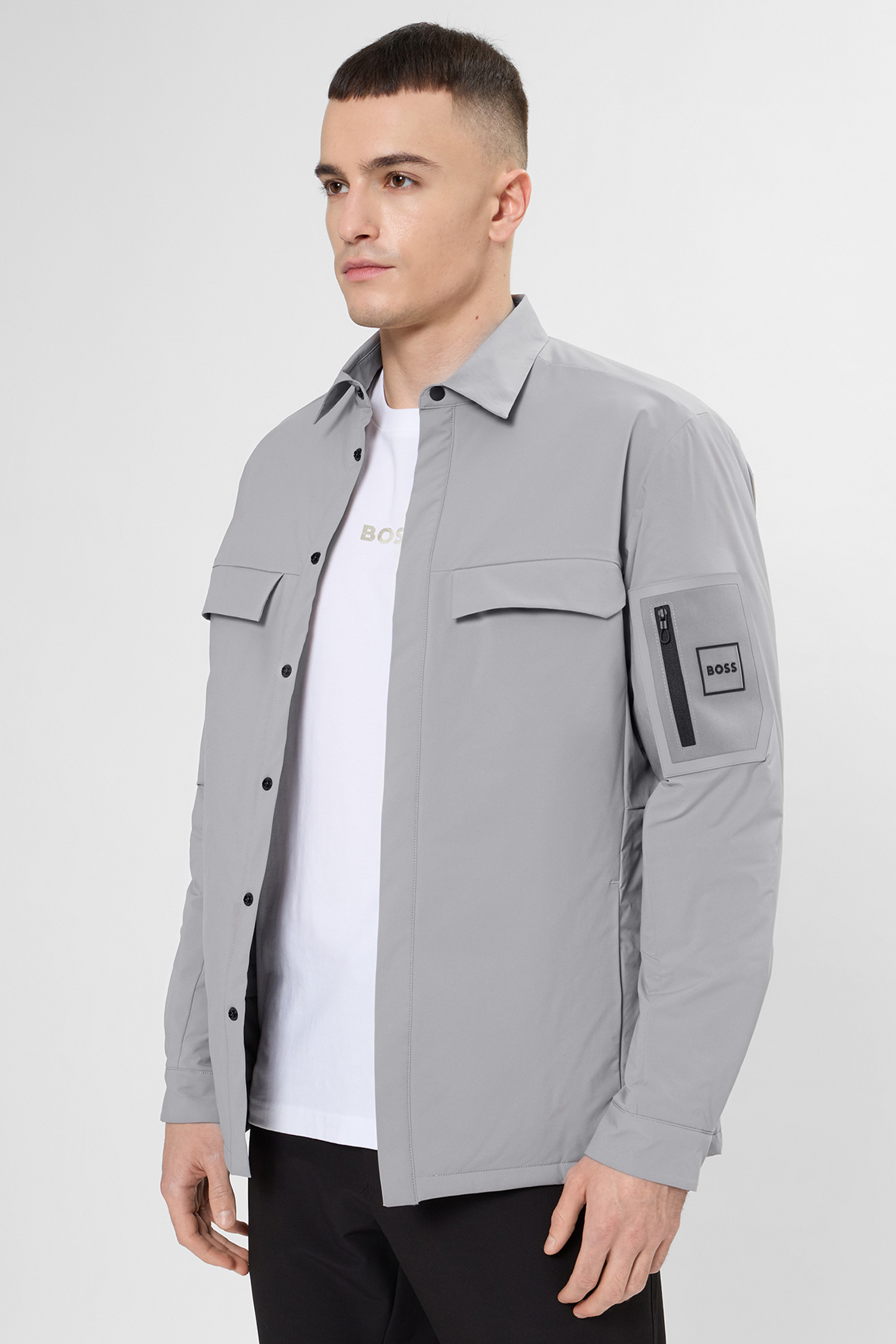 Чоловіча сіра куртка BOSS 50554474;063