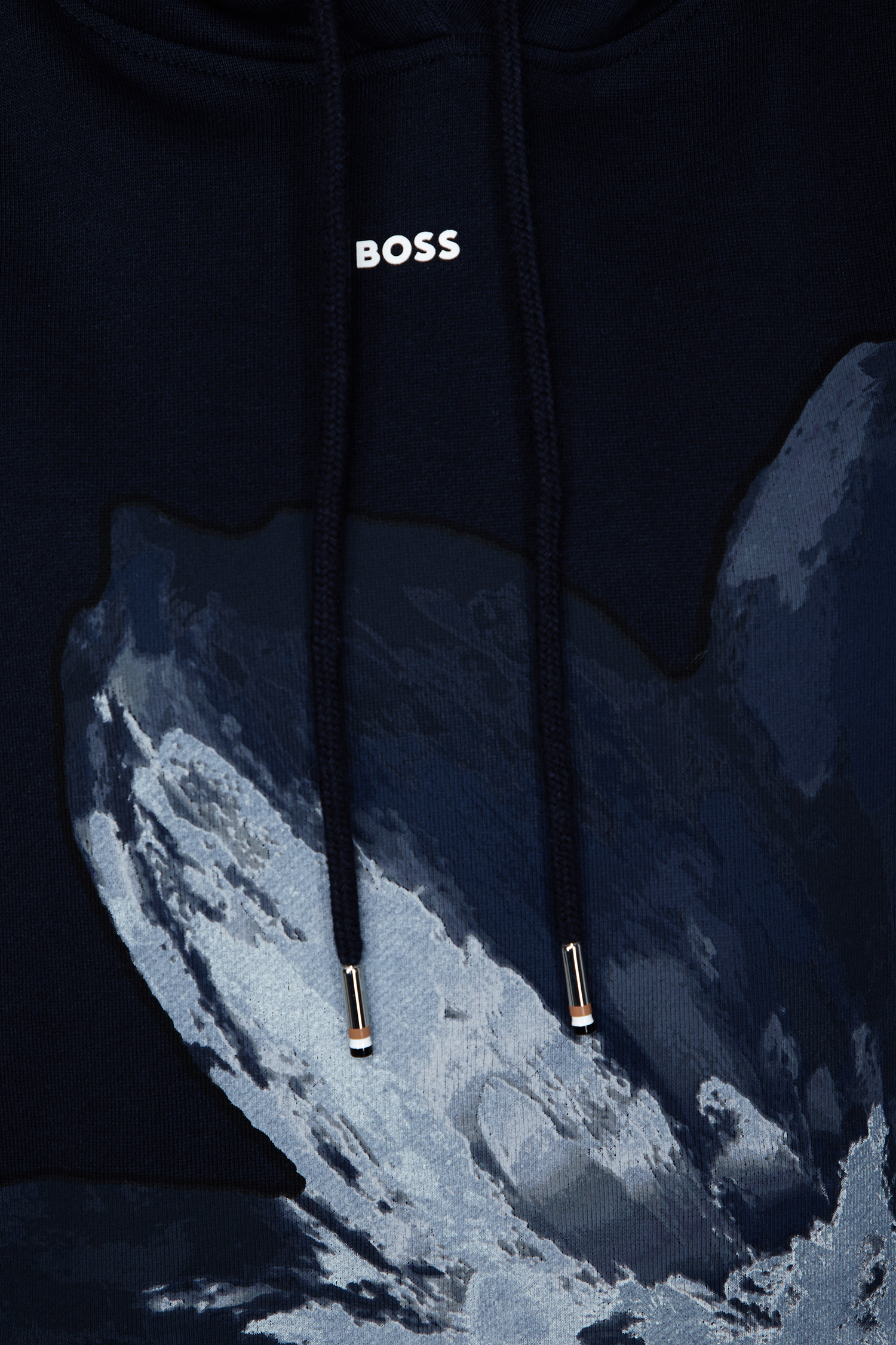 Жіноче темно-синє худі BOSS 50517676;404
