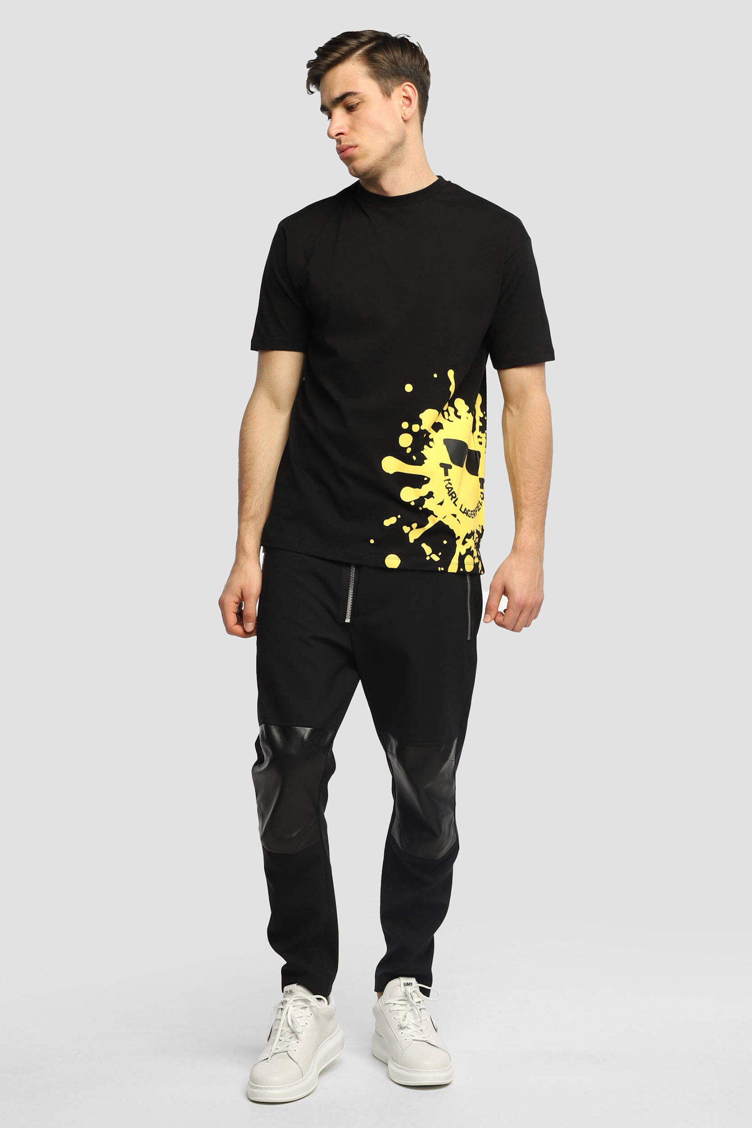 Чоловіча чорна футболка KARL x SmileyWorld® Karl Lagerfeld 521224.755441;990