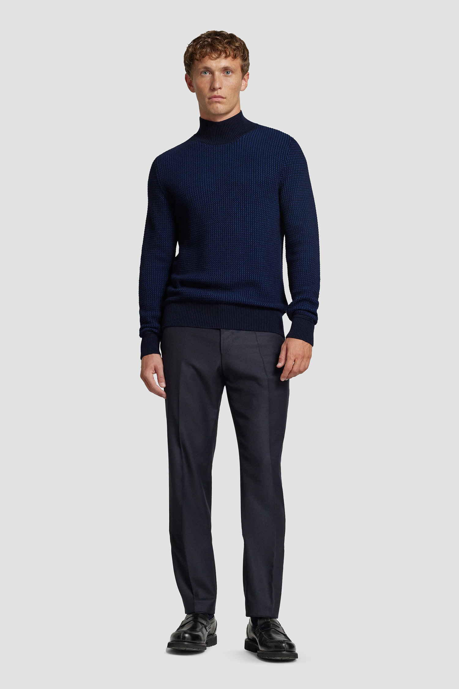 Чоловічий темно-синій гольф BOSS 50526833;404