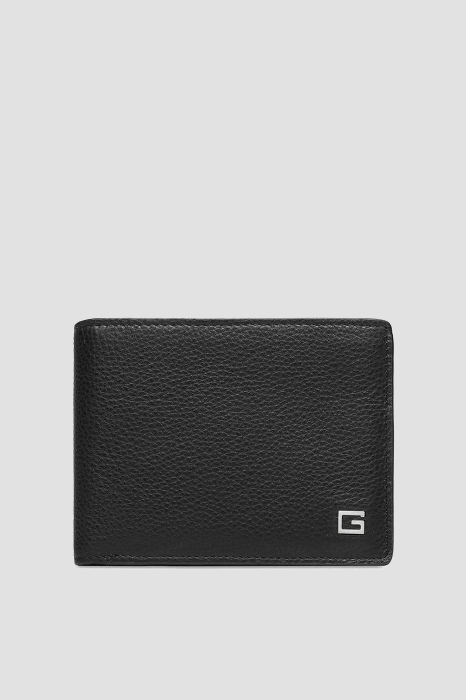 Чоловічий чорний шкіряний гаманець Guess SMNEZU.LEA24;BLA