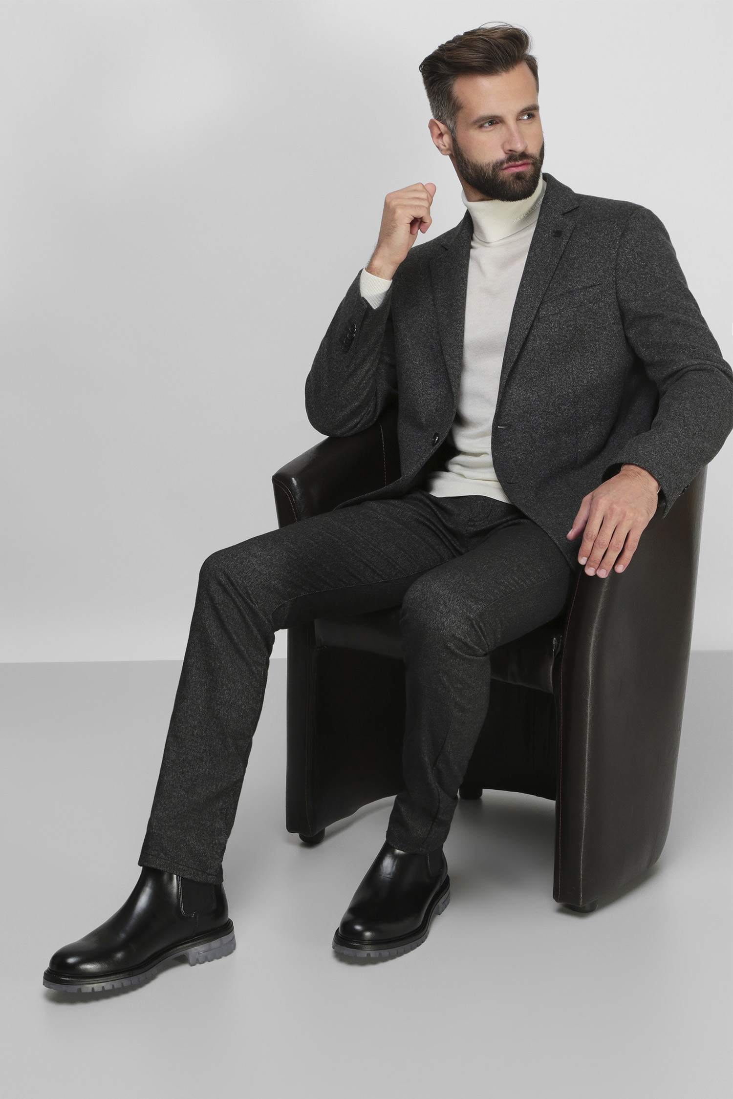 Чоловічий сірий піджак Karl Lagerfeld 512028.155280;971