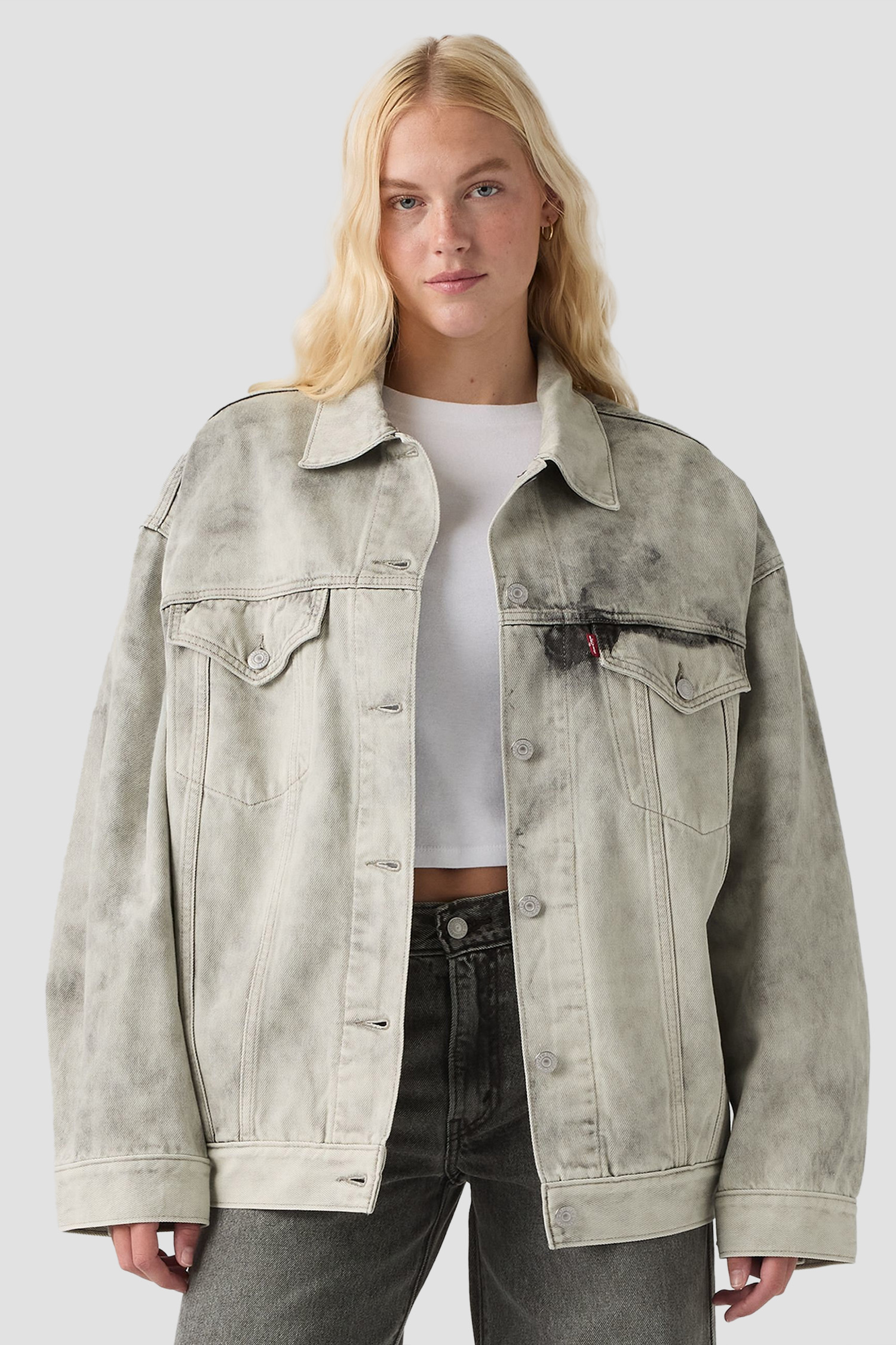 Женская серая джинсовая куртка Levi’s® A3472;0017