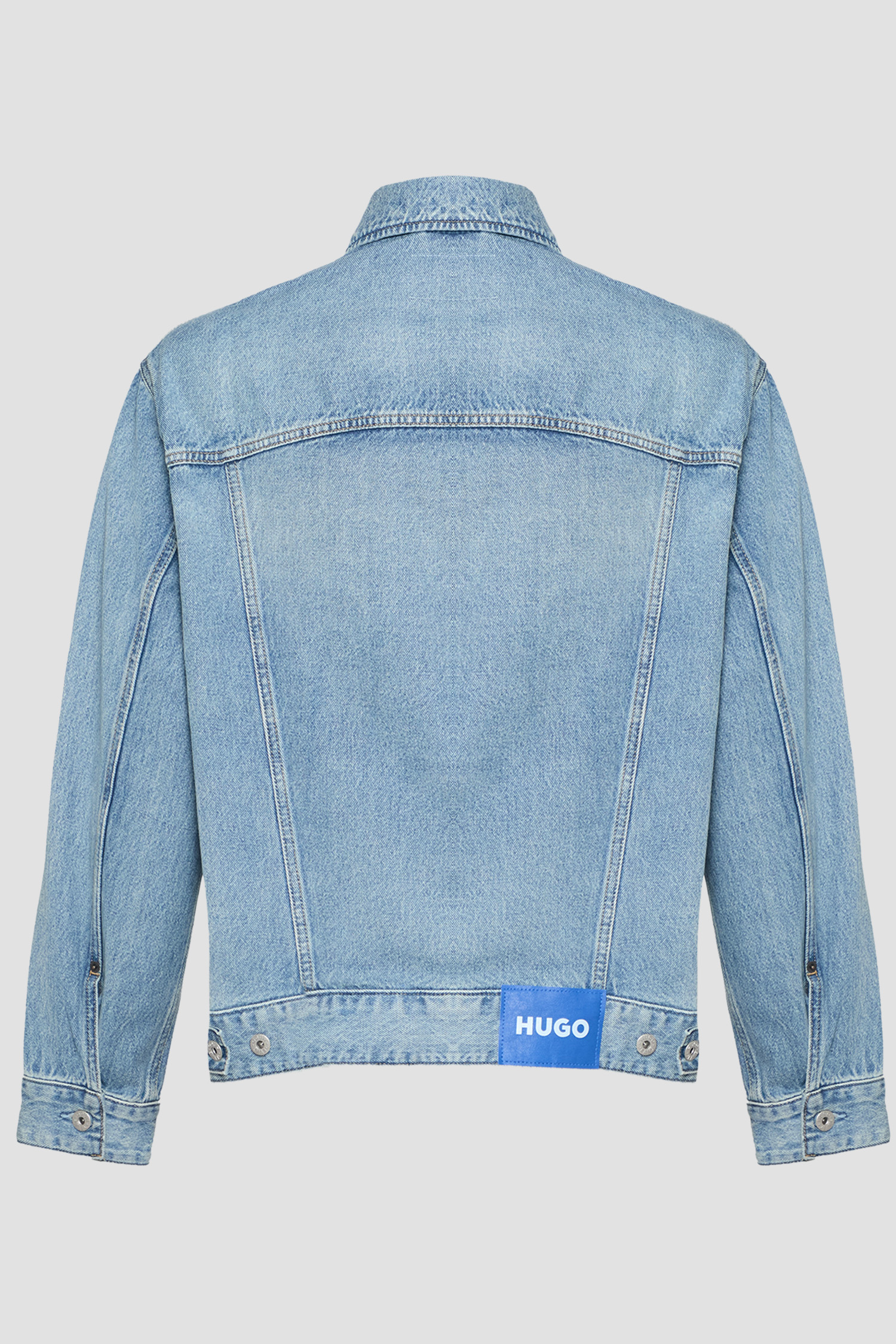 Мужская голубая джинсовая куртка HUGO BLUE 50542673;443