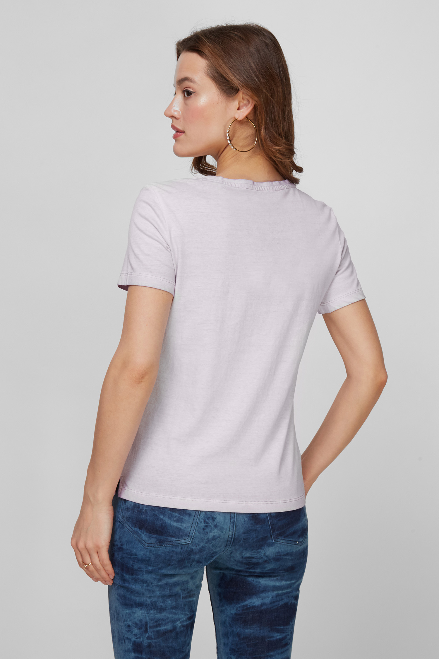 Женская сиреневая футболка Guess W2GI09.I3Z00;G4R4